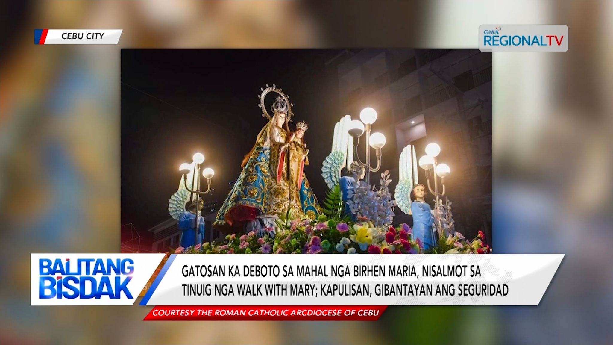 Gatusan ka deboto, misalmot sa tinuig nga Walk with Mary