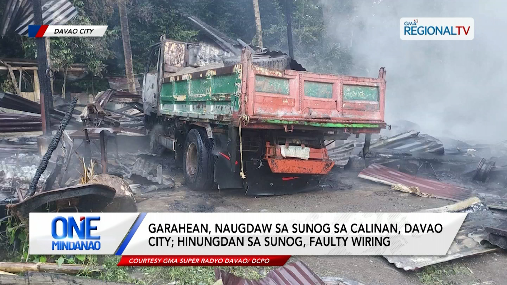 Garahean, naugdaw sa sunog sa Calinan, Davao City