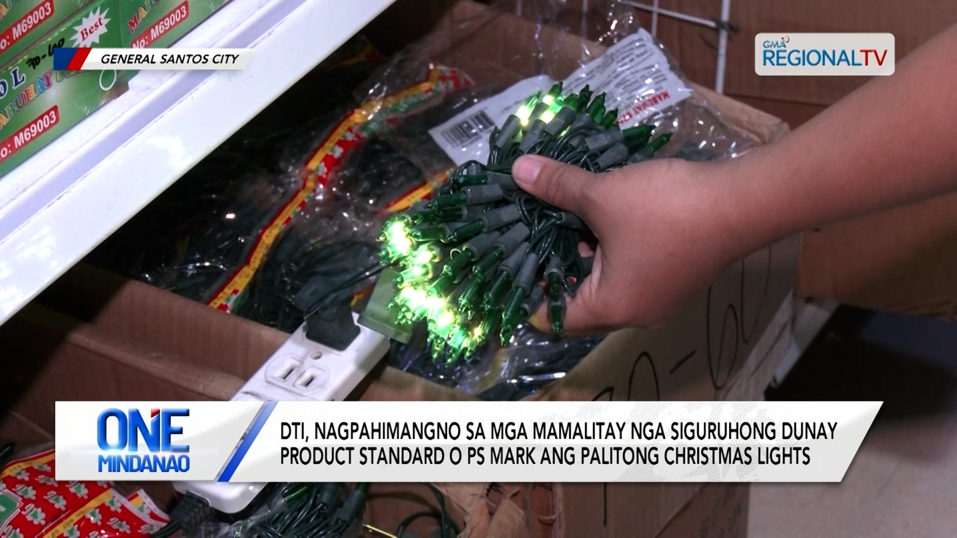 DTI, nagpahimangno nga siguruhong dunay PS mark ang palitong Christmas lights