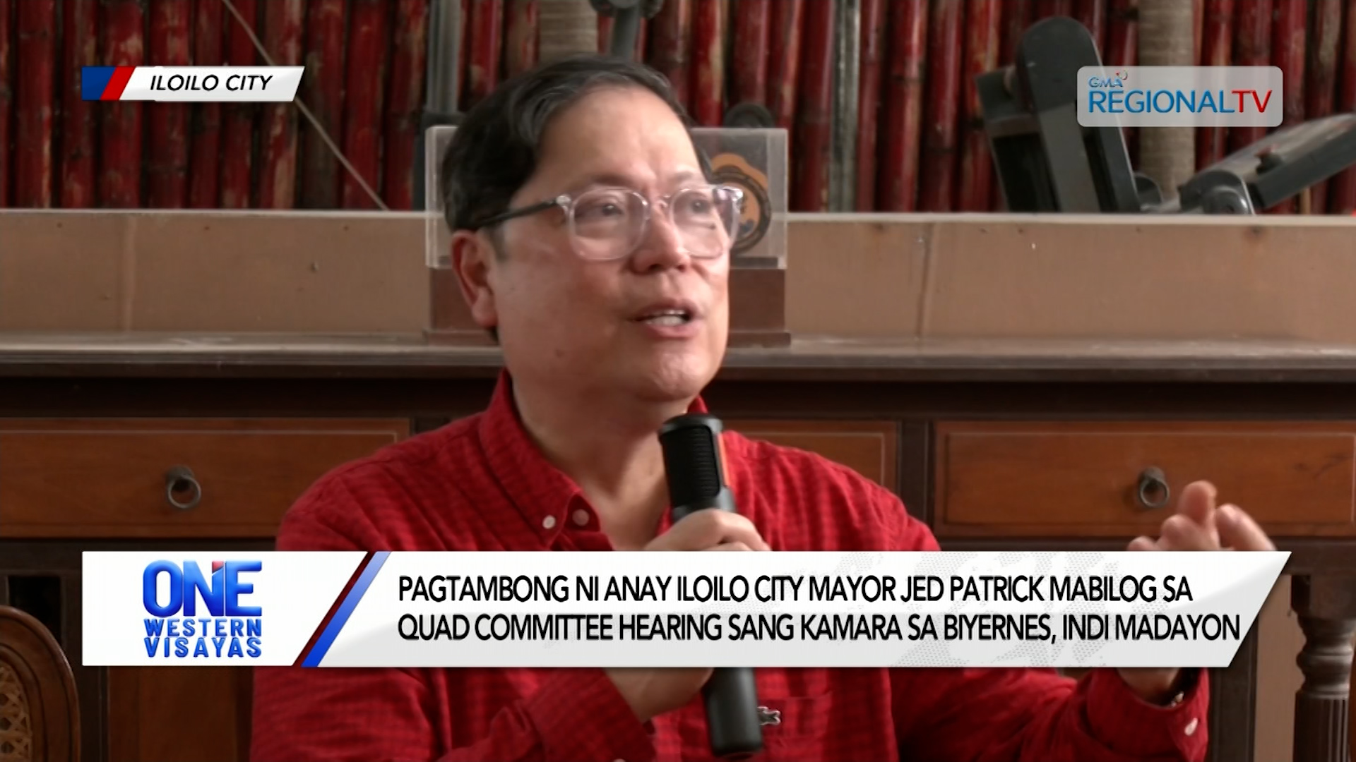 Pagtambong ni anay Mayor Mabilog sa quad committee hearing, indi madayon