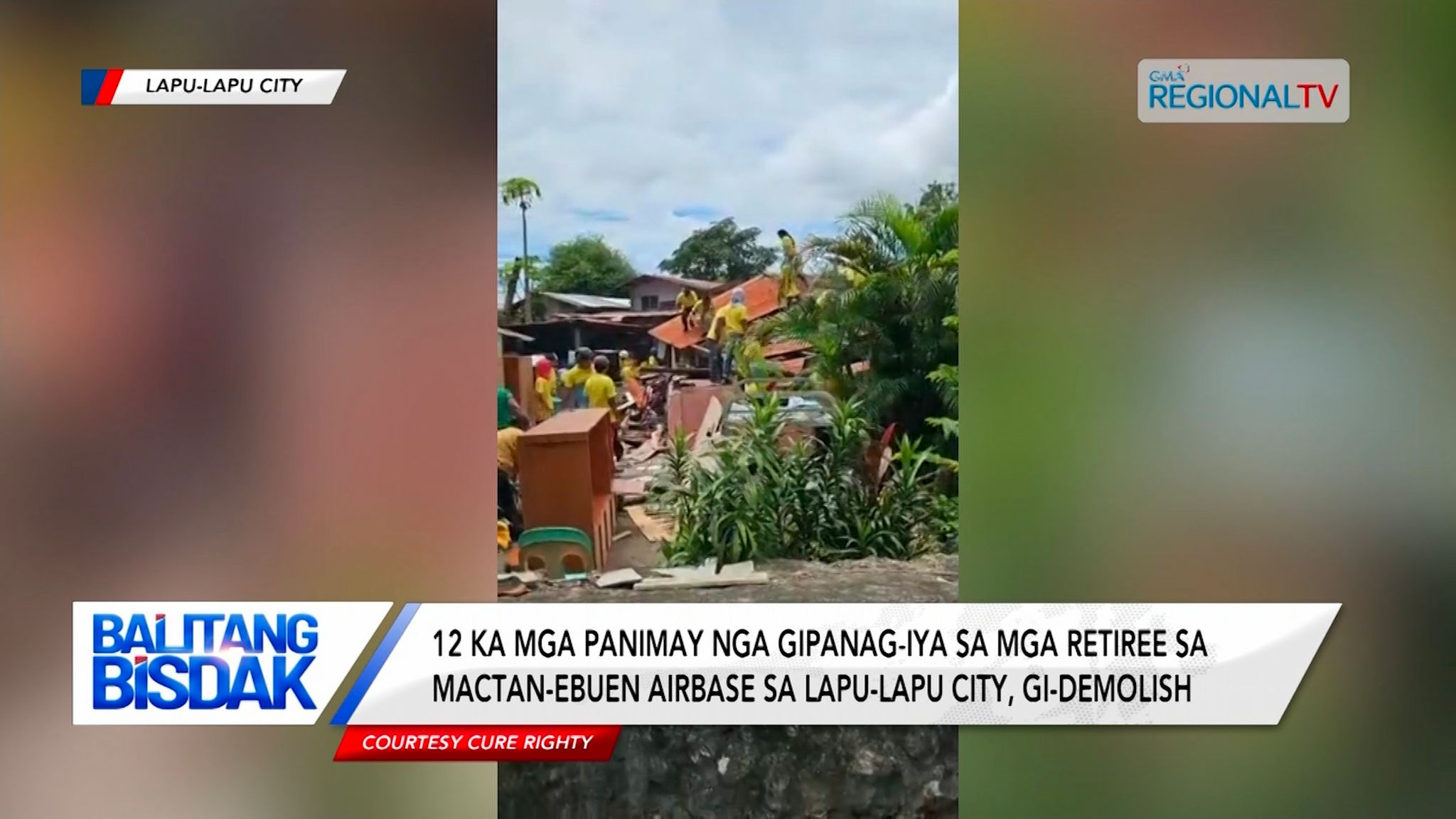 12 ka panimay nga iya sa mga retiree sa Mactan-Ebuen Airbase, gi-demolish