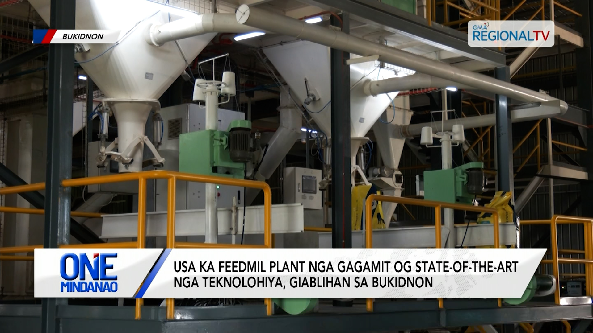 Usa ka feedmill plant, gagamit og state-of-the-art nga teknolohiya