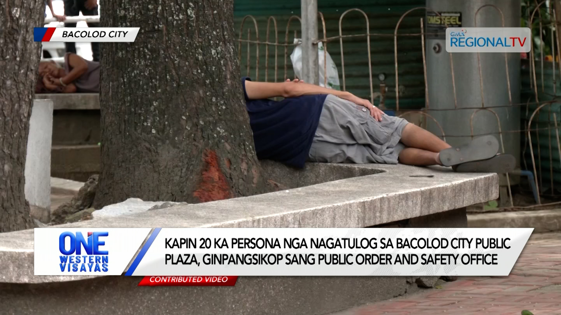 Kapin 20 ka persona nga nagatulog sa Bacolod City Public Plaza, ginpangsikop