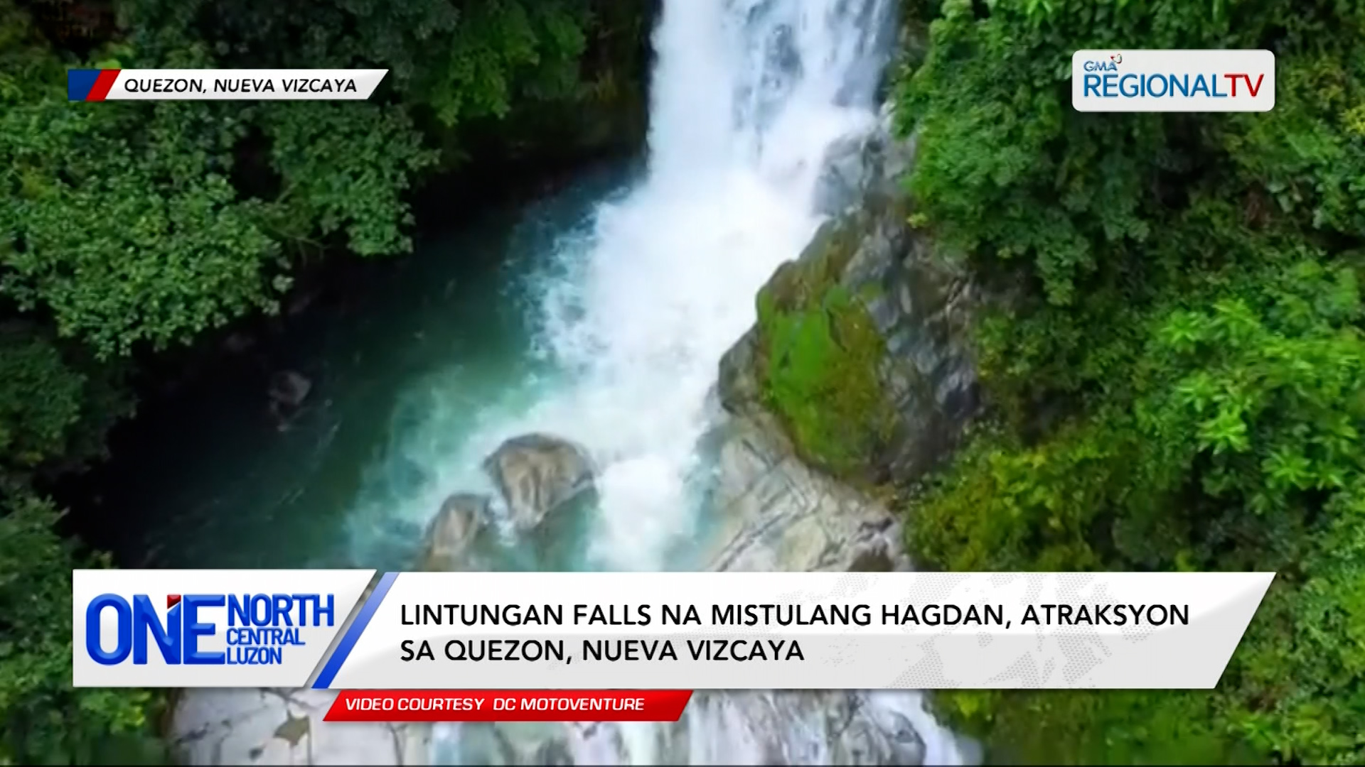 Lintungan Falls na mistulang hagdan, atraksyon sa Nueva Vizcaya