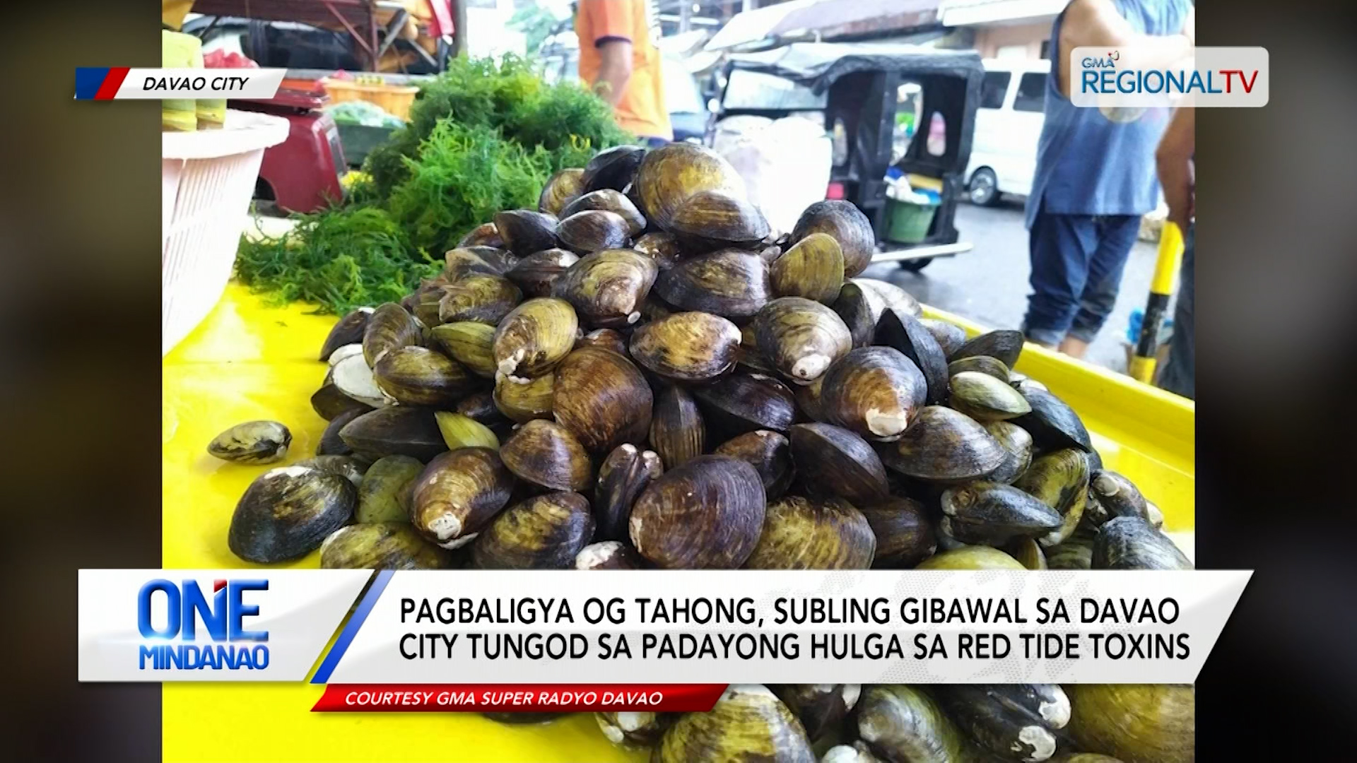 Pagbaligya og tahong, subling gibawal sa Davao City