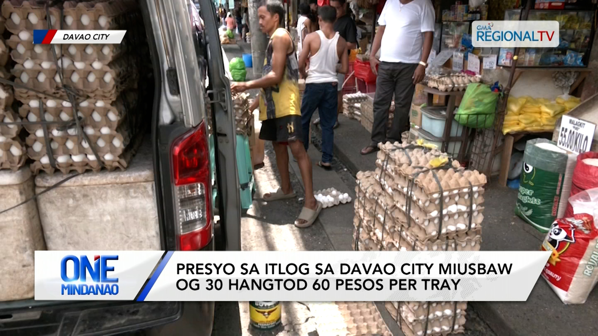 Presyo sa itlog sa Davao City, misaka og hangtod P60/Tray