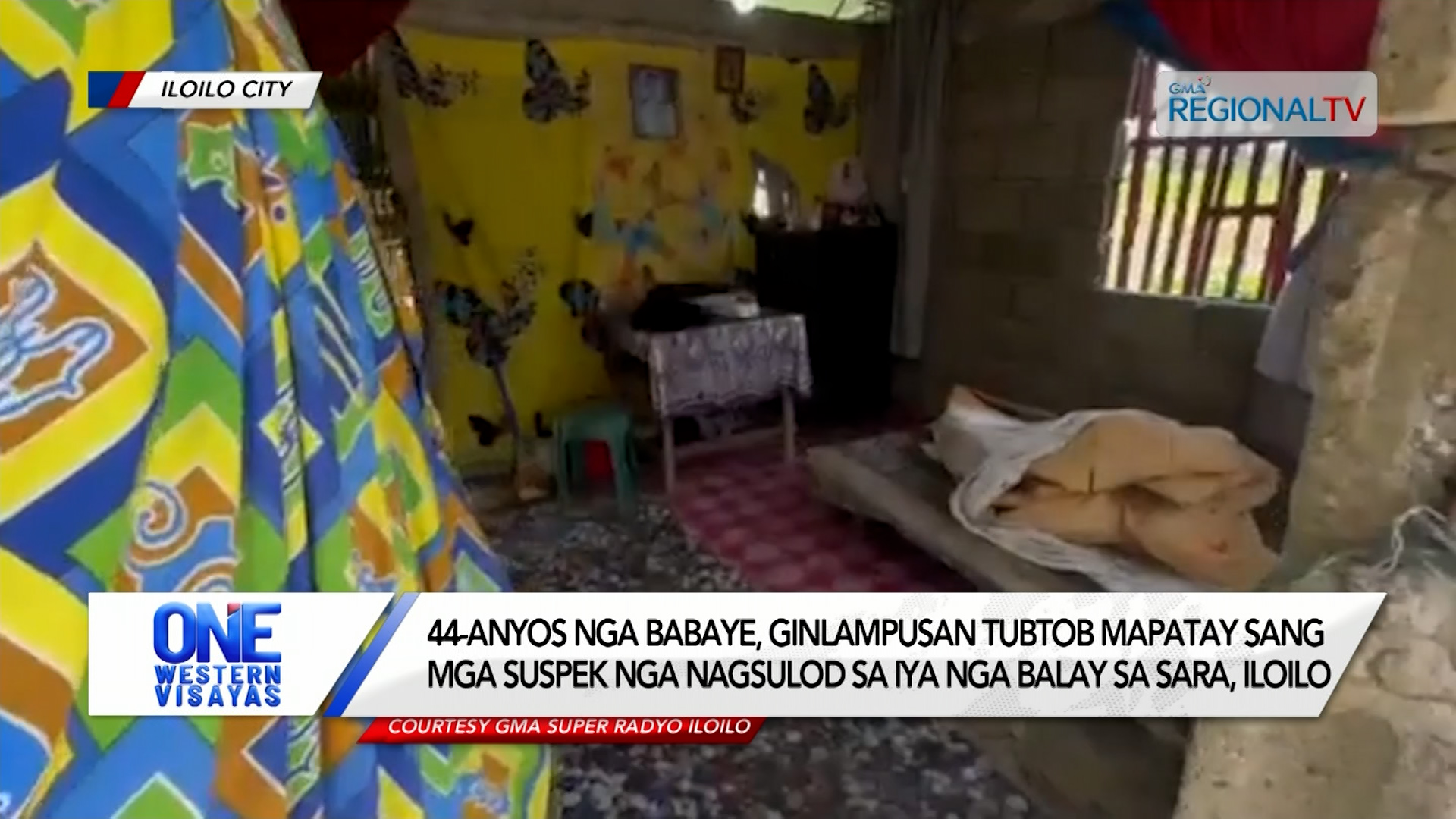 44-anyos nga babaye, ginlampusan patay sa sulod sang iya balay sa Sara, Iloilo