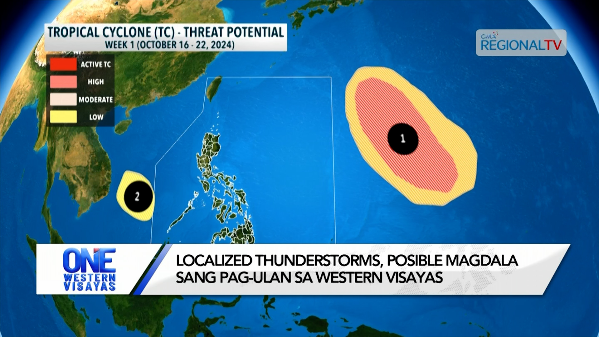 Localized thunderstorms, posible magdala sang pag-ulan sa Western Visayas