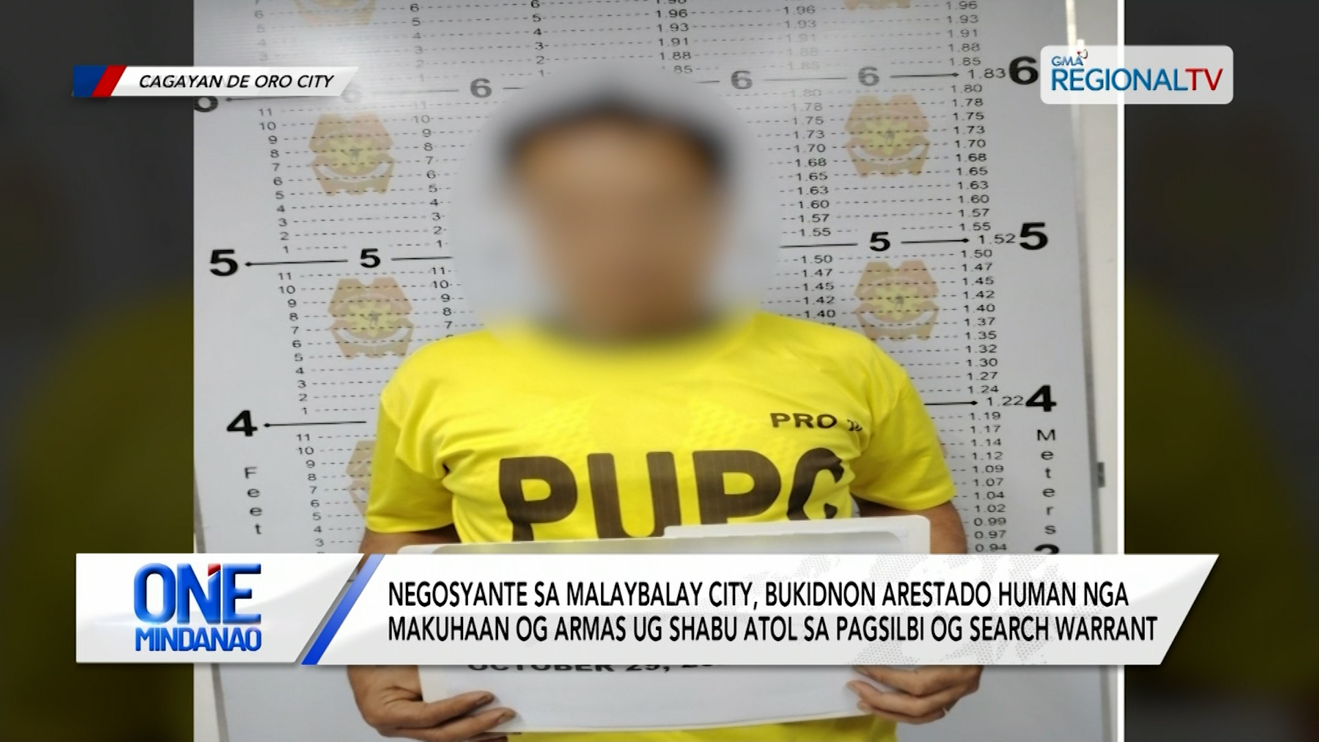 Negosyante sa Malaybalay City, arestado human nga makuhaan og armas ug shabu