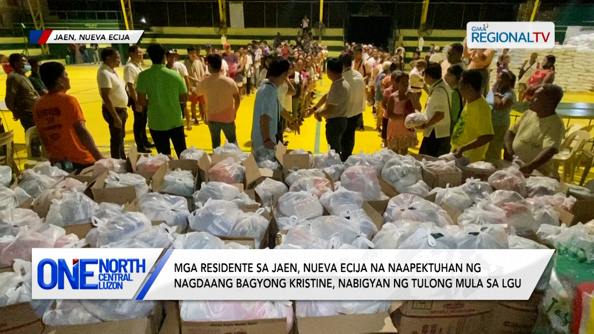 Mga residente sa N.E na apektado ng nagdaang bagyo, nabigyan ng tulong