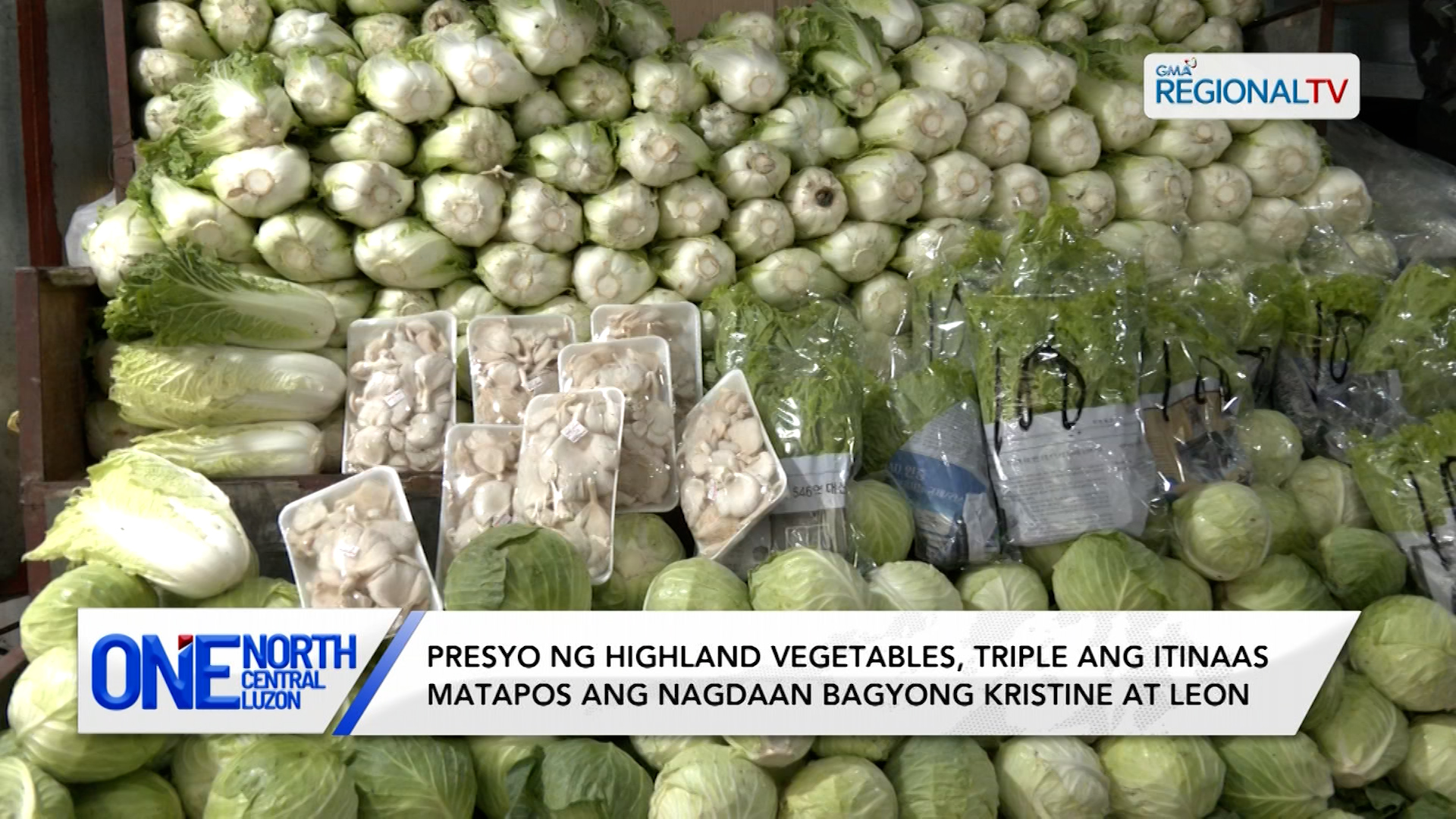 Presyo ng highland vegetables, triple ang itinaas