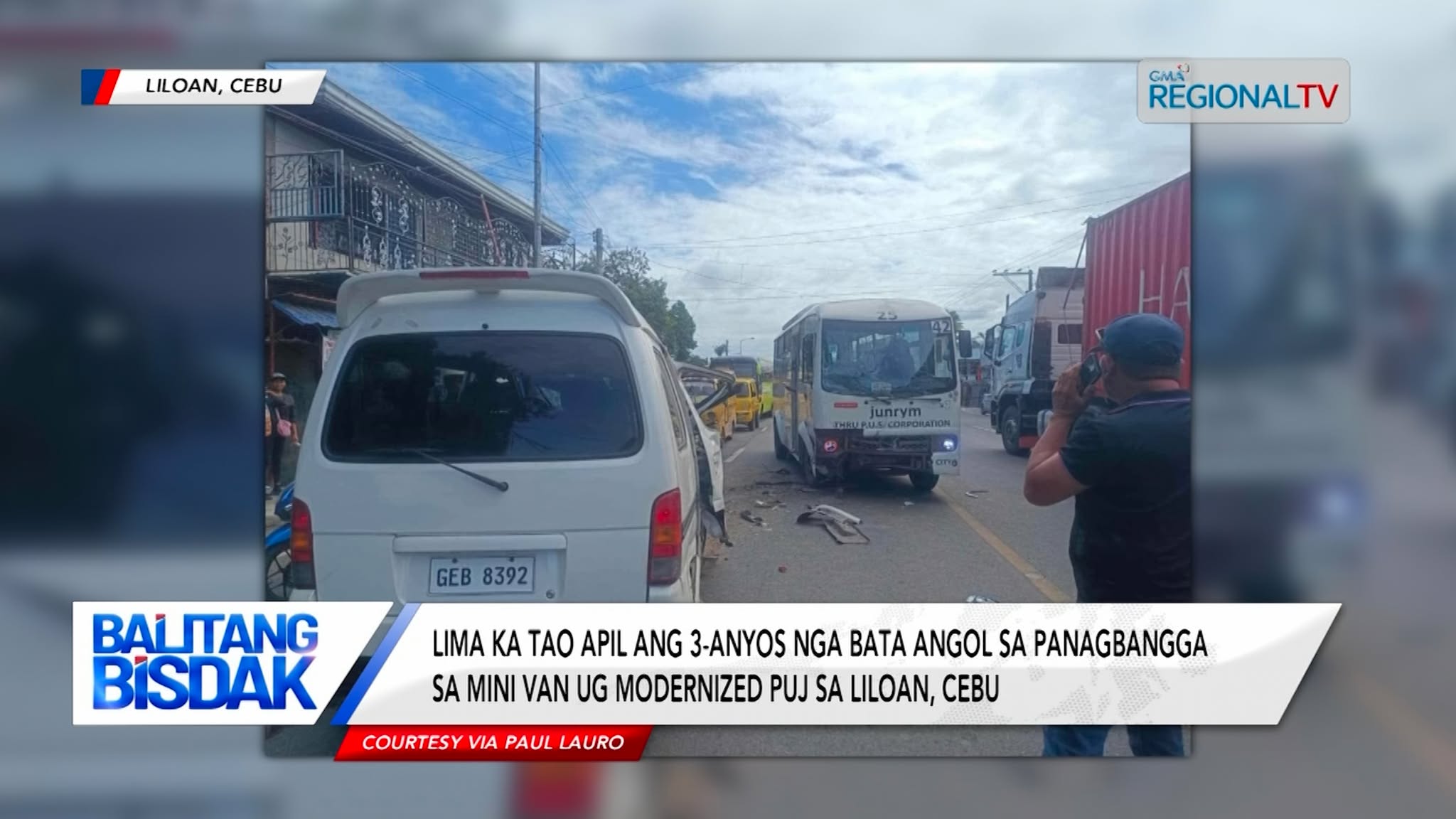 Driver sa Mini-van, Nakatulog?