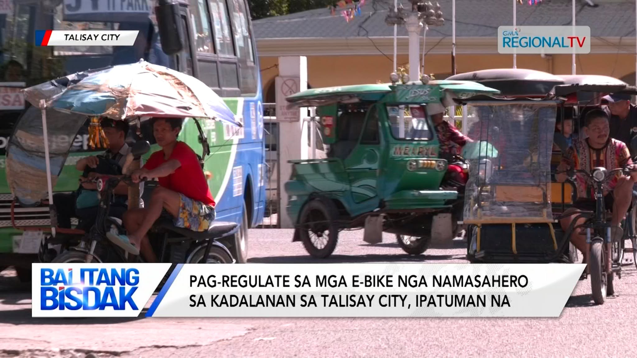 Pag-regulate sa mga e-bike nga namasahero sa kadalanan sa Talisay City, ipatuman na