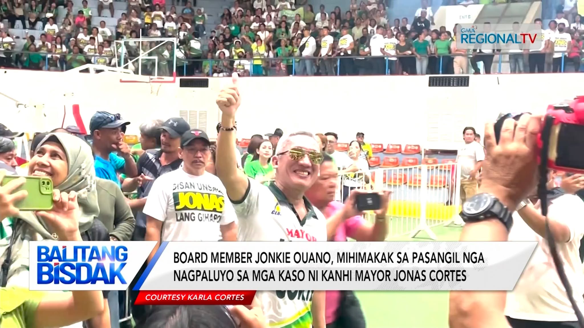 Board Member Jonkie Ouano, mihimakak sa pasangil ni kanhi Mayor Jonas Cortes