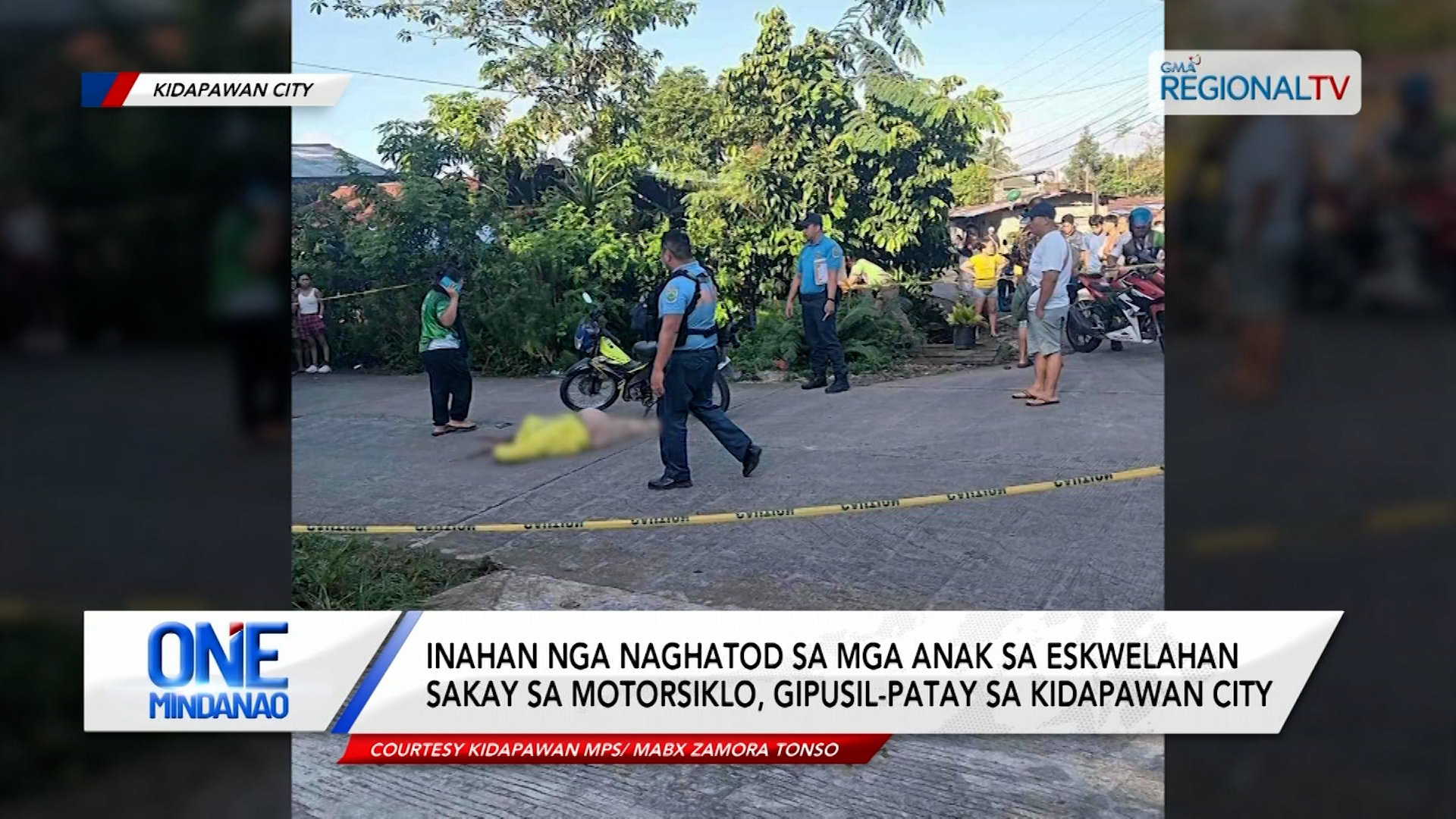 Usa ka babae, gipusil-patay sa Kidapawan City