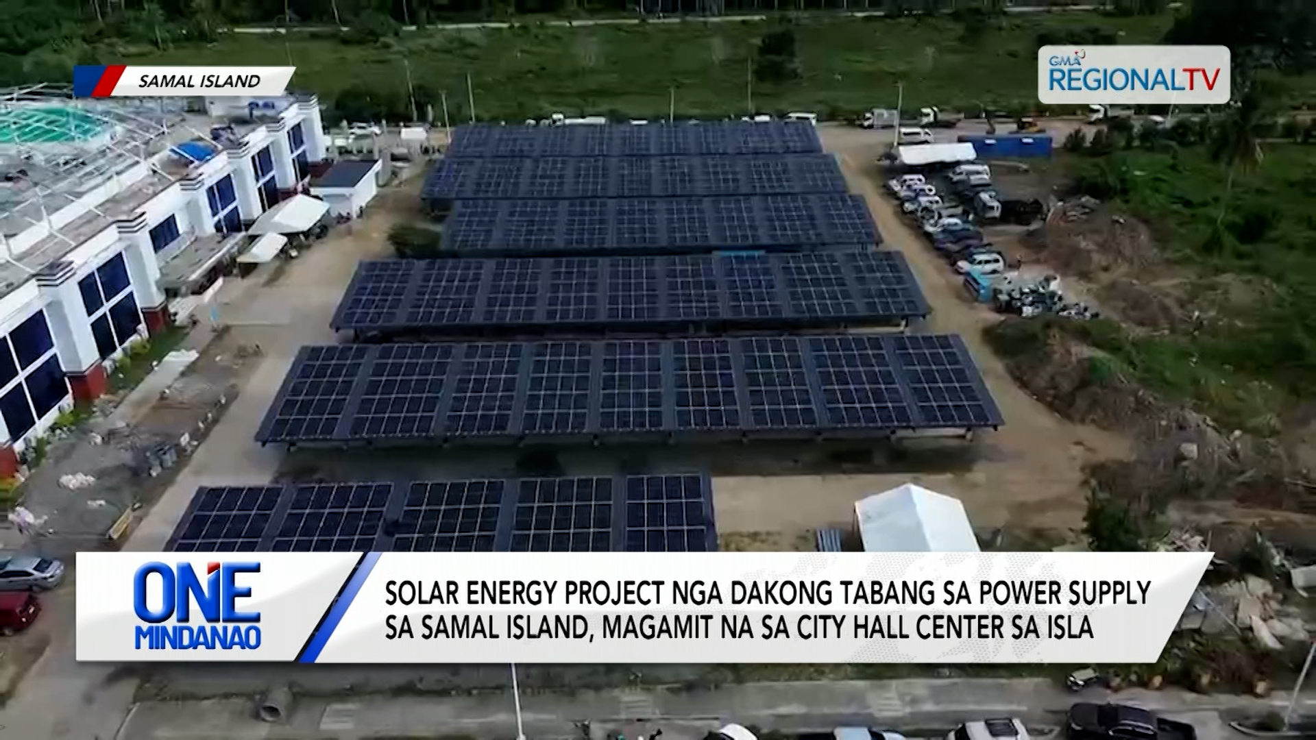 Solar energy project sa Samal Island, magamit na sa City Hall center sa isla