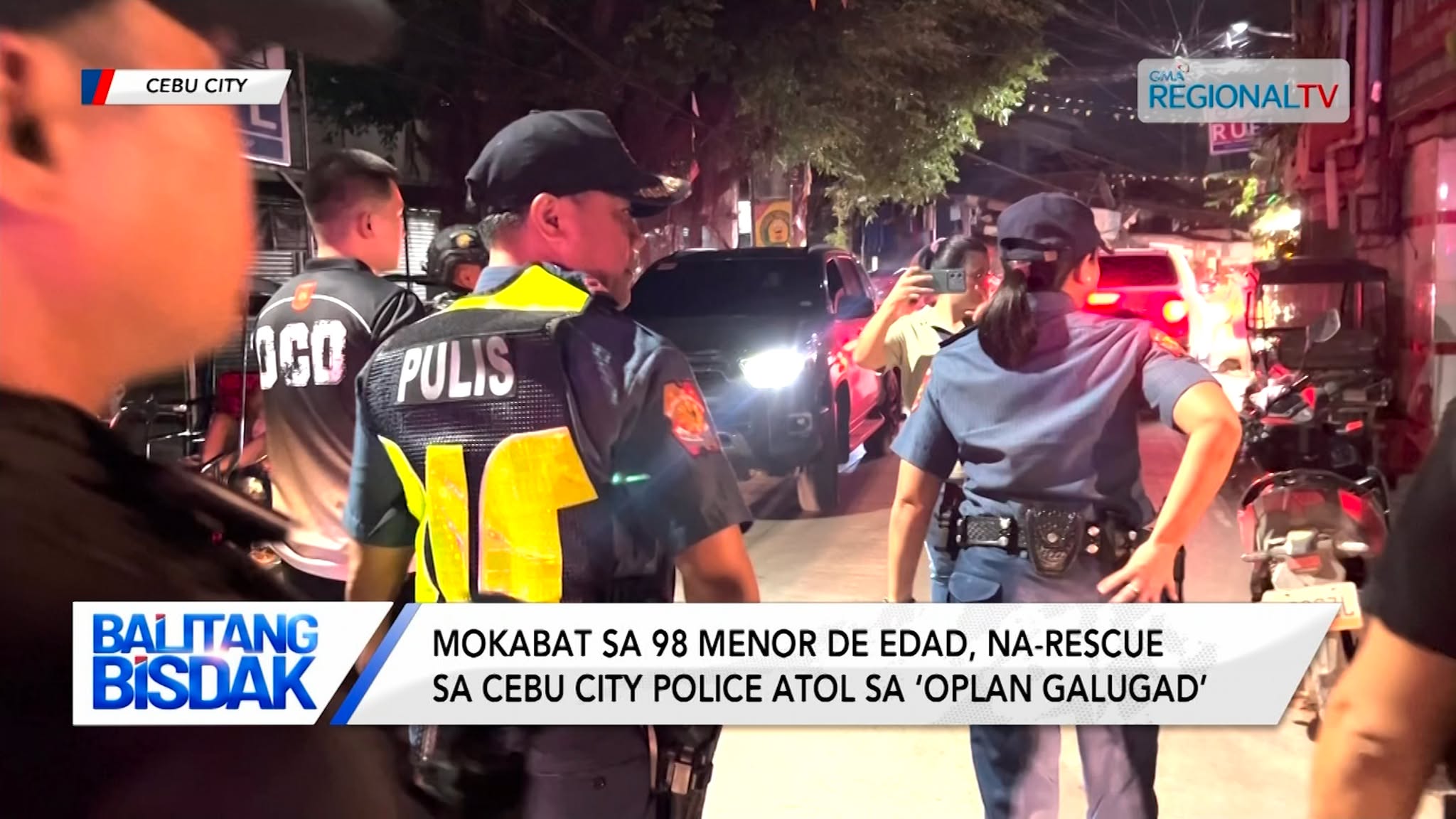 98 ka menor de edad, na-rescue sa Cebu City Police atol sa ‘Oplan Galugad’