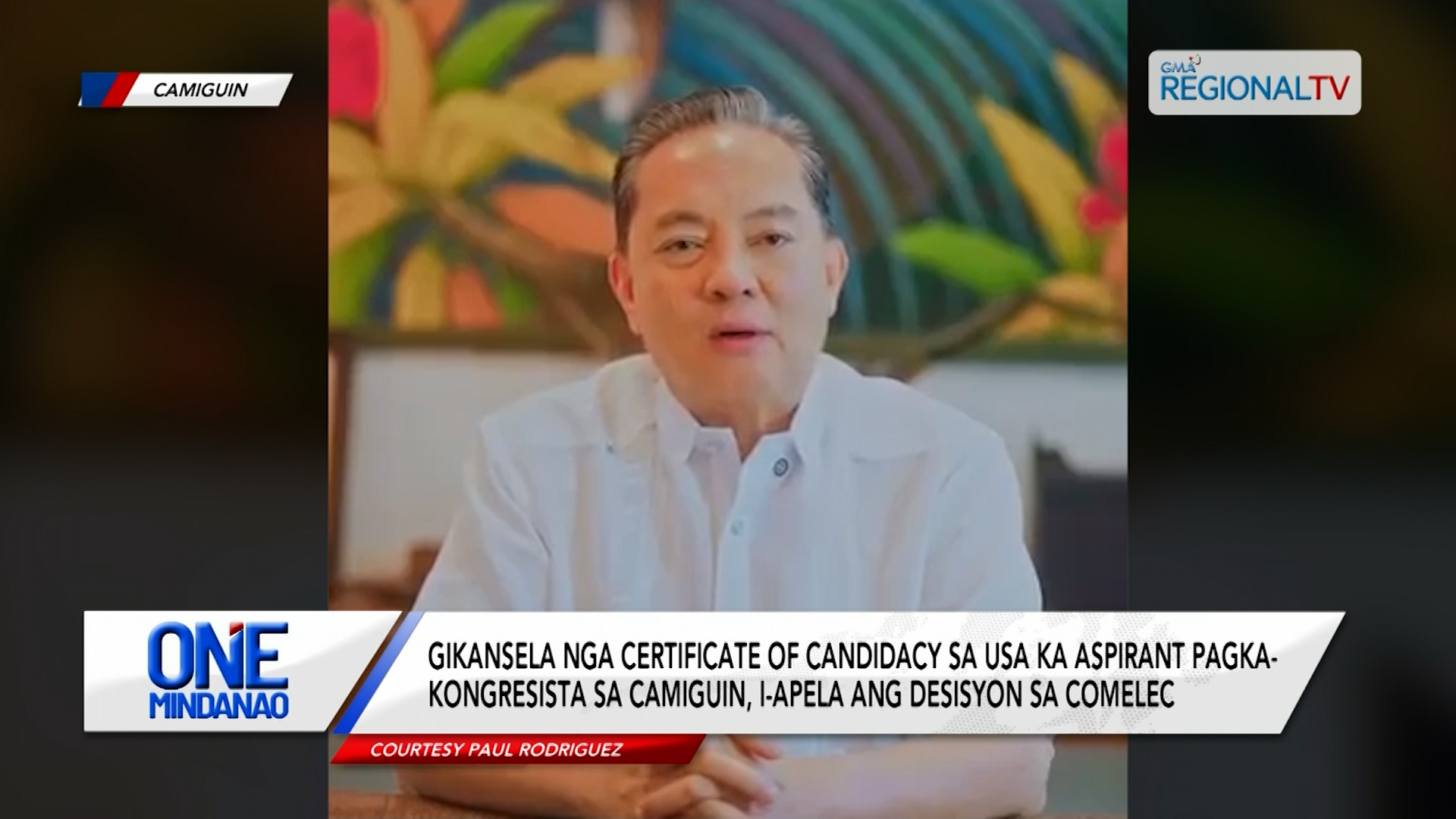 Disqualification sa usa ka aspirant sa Camiguin, gipagula sa COMELEC