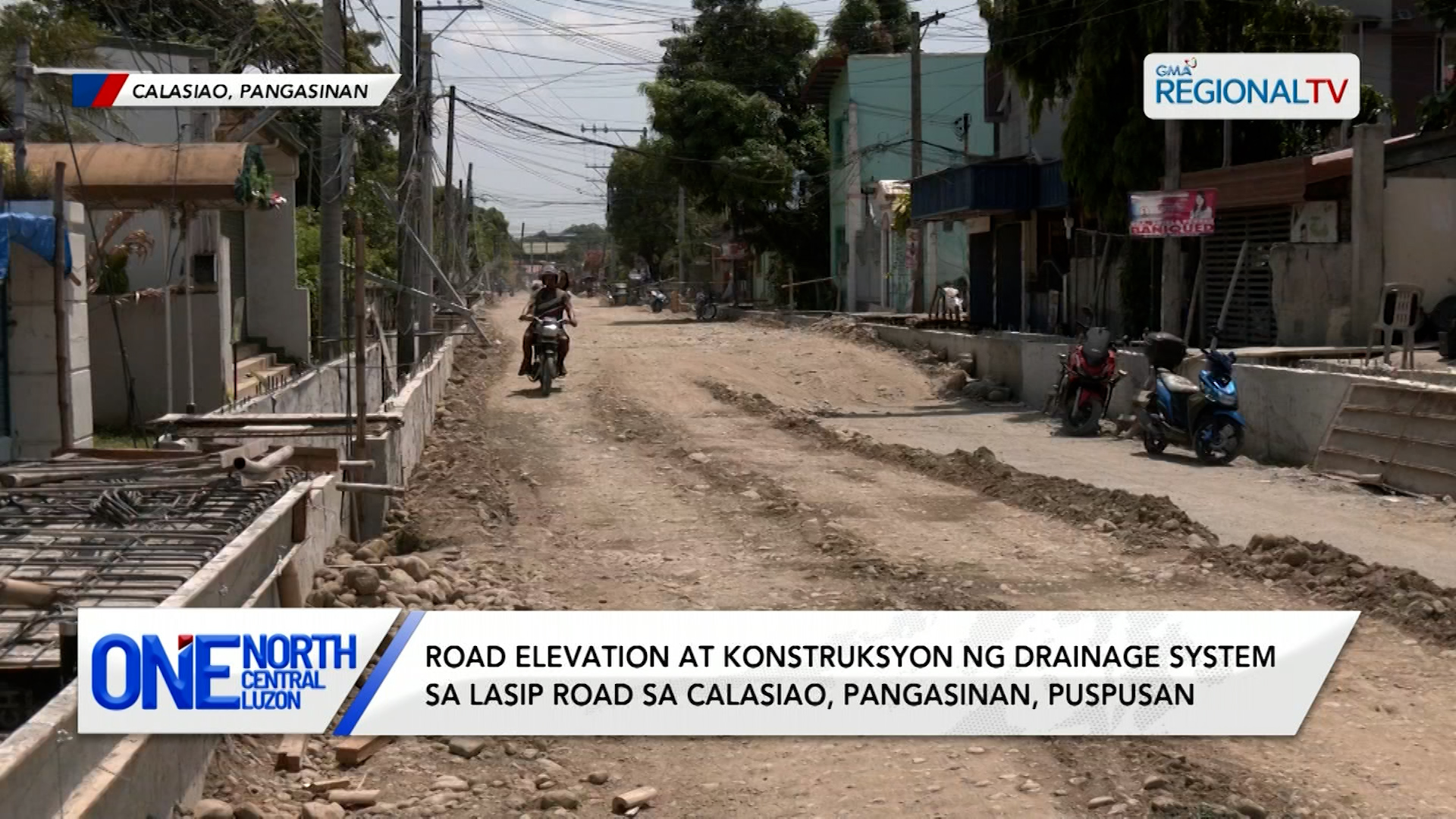 Road elevation at konstruksyon ng drainage system sa Lasip Road, puspusan