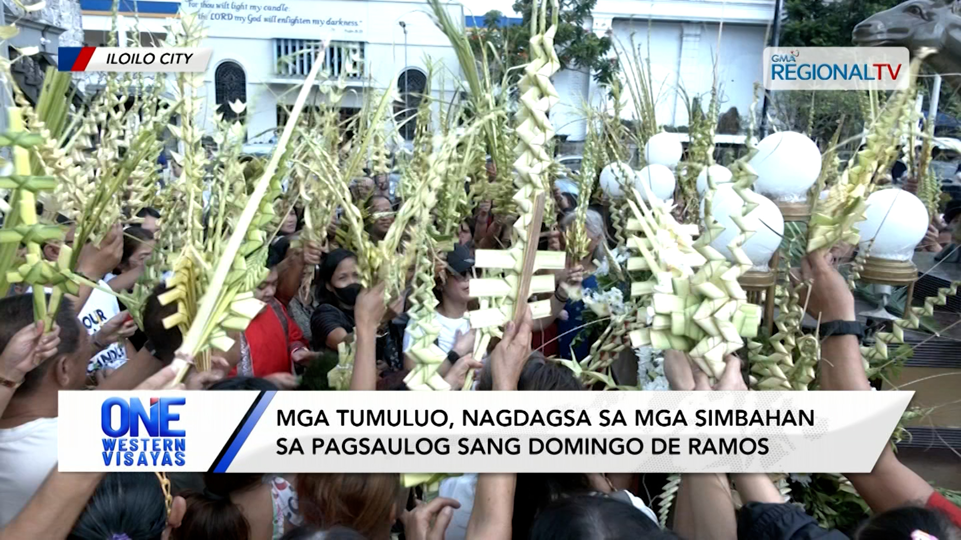 Mga tumuluo, nagdagsa sa mga simbahan sa pagsaulog sang Domingo de Ramos