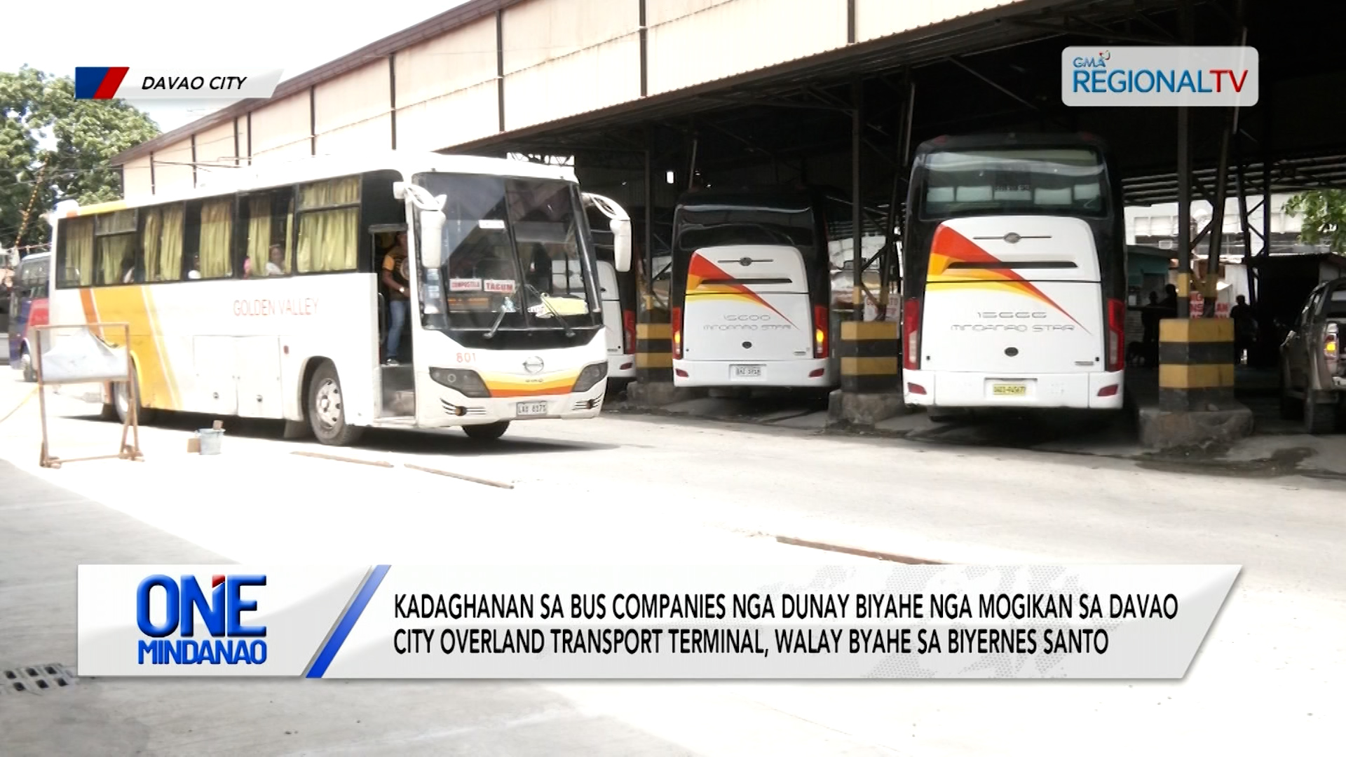 Kadaghanan sa bus companies sa DCOTT, walay byahe sa Biyernes Santo