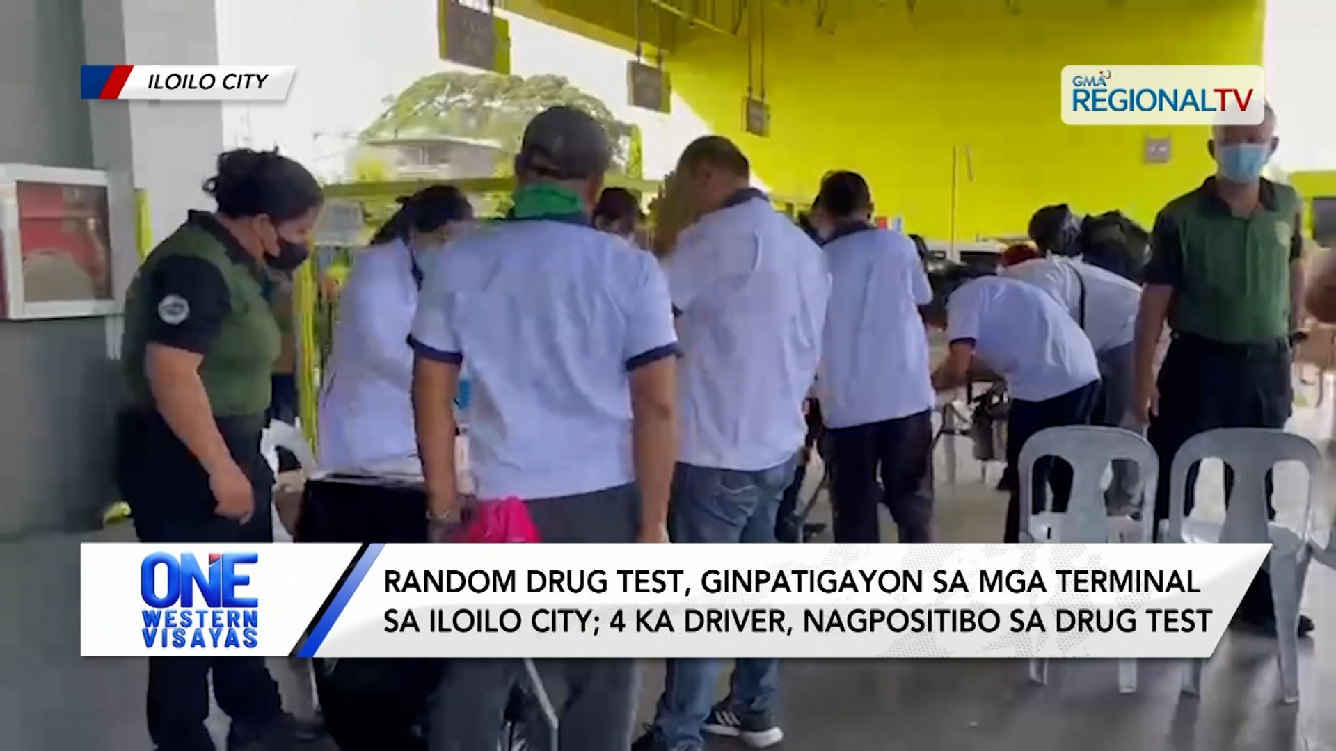 Random drug test sa mga terminal sa Iloilo City; 4 ka driver, nagpositibo