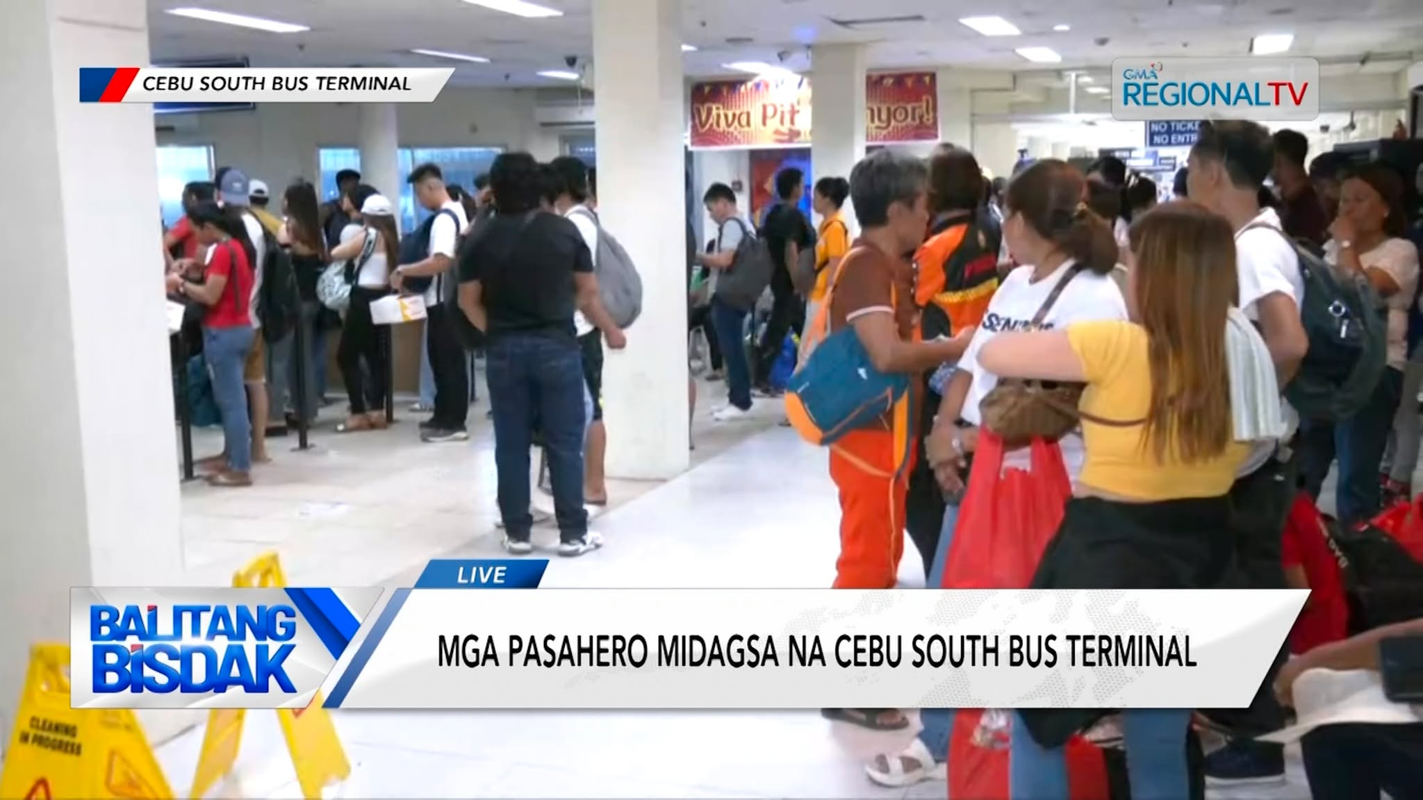 Mga manguliay sa Cebu South, midagsa na sa bus terminal alang sa Semana Santa