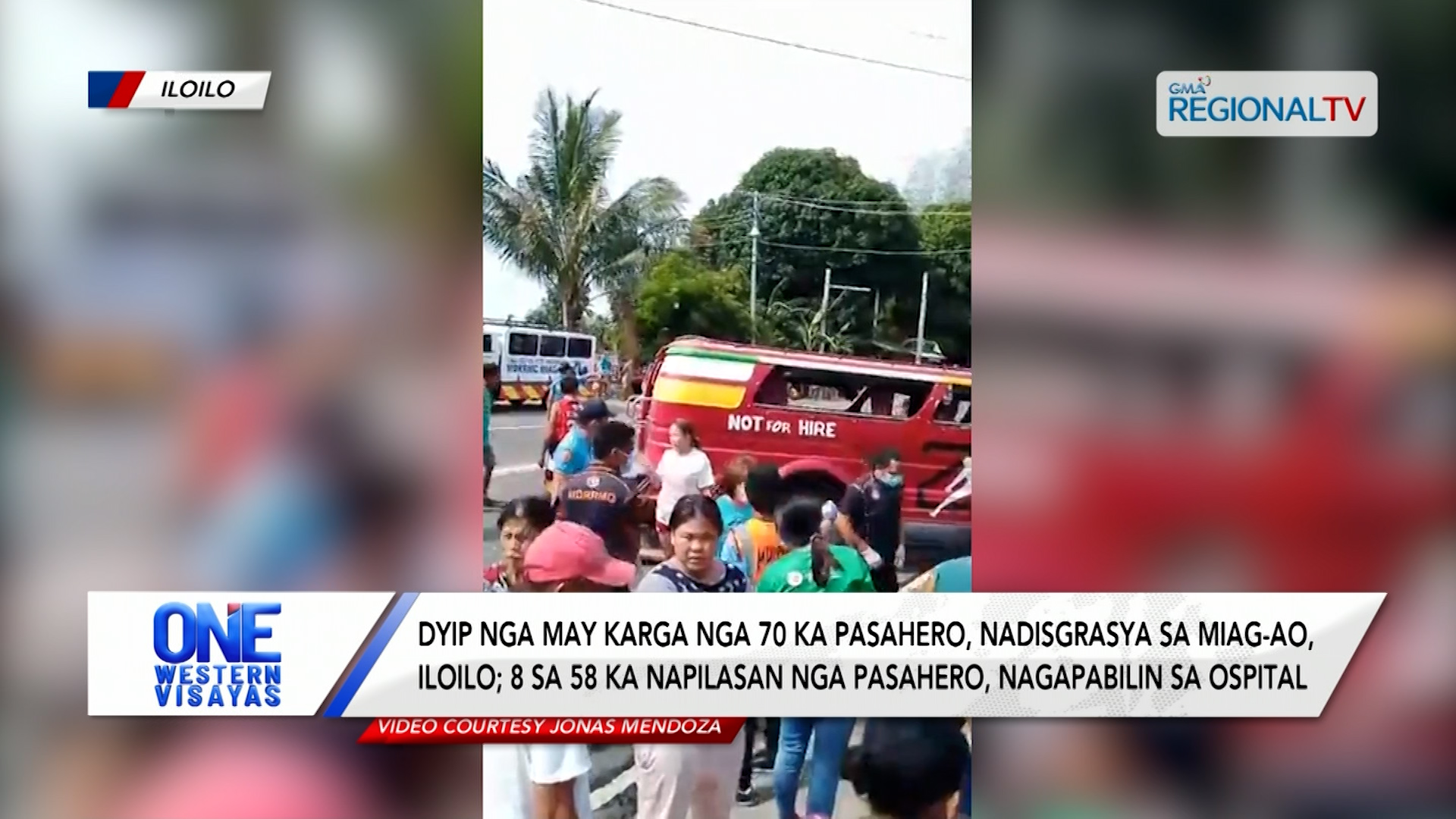 Dyip nga may karga nga 70 pasahero, nadisgrasya sa Miag-ao, Iloilo; 8 naospital