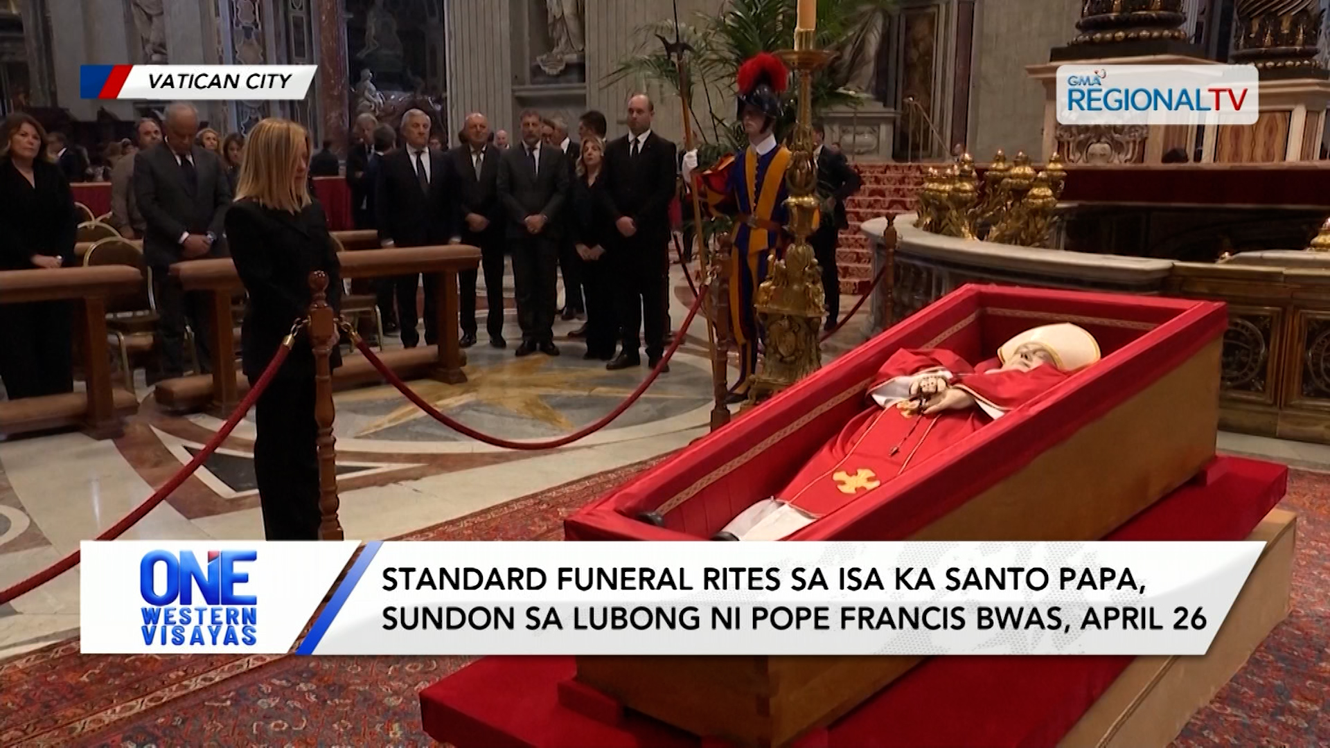 Standard funeral rites sa isa ka Santo Papa, sundon sa lubong ni Pope Francis