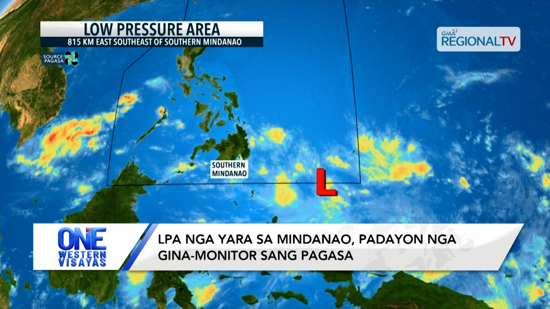 LPA nga yara sa Mindanao, padayon nga gina-monitor sang PAGASA