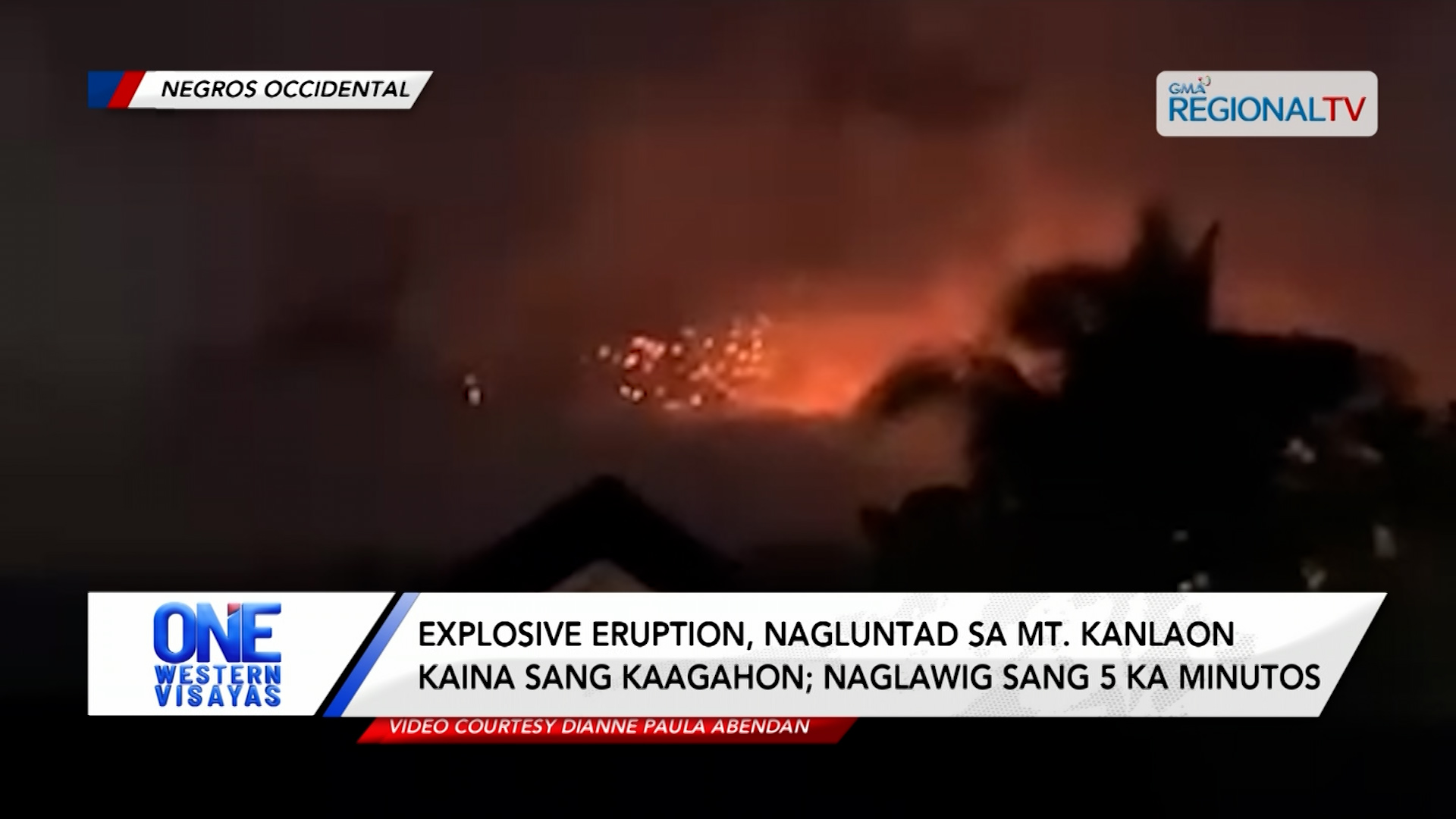 Explosive eruption, nagluntad sa Mt. Kanlaon kaina sang kaagahon