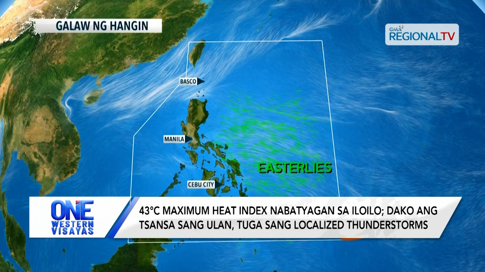 43°C maximum heat index, nabatyagan sa Iloilo; dako ang tsansa sang ulan
