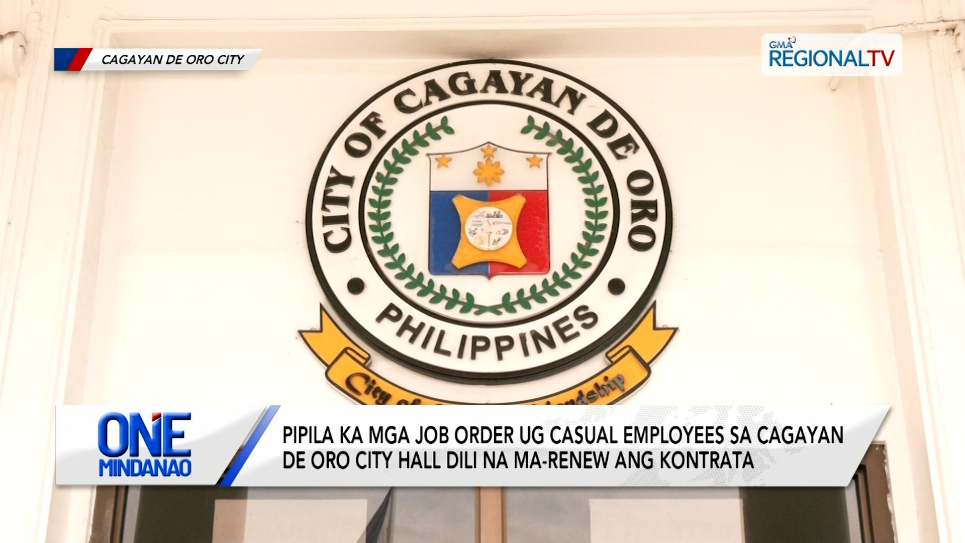 JO ug casual employees sa Cagayan de Oro City Hall dili na ma-renew ang kontrata