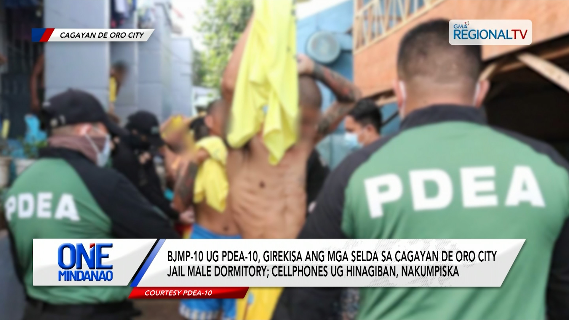 BJMP-10 ug PDEA-10, girekisa selda sa Cagayan de Oro City Jail Male Dormitory