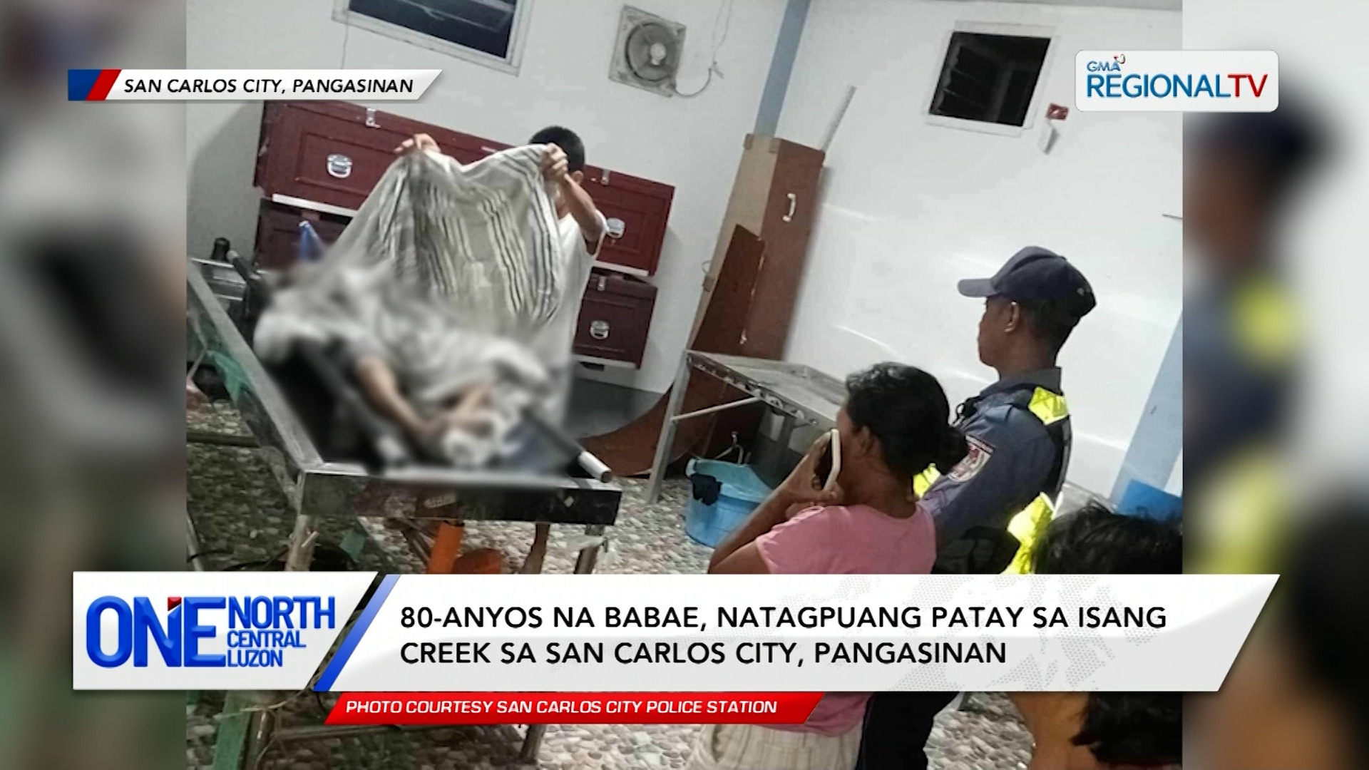 80-anyos na babae, natagpuang patay sa isang creek sa San Carlos City