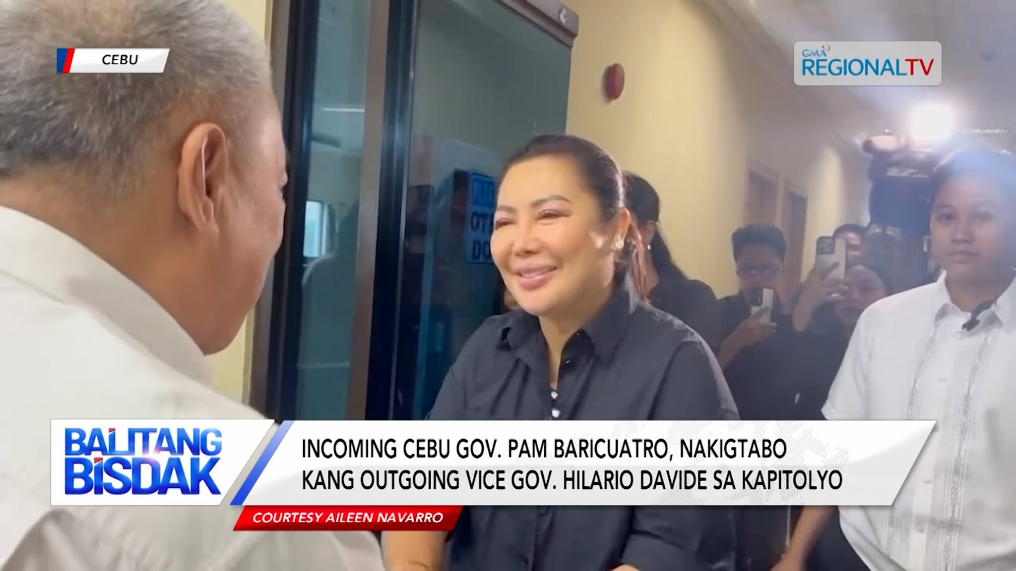 Incoming Cebu Gov. Pam Baricuatro, nakigtabo kang Outgoing Vice Gov. Davide III