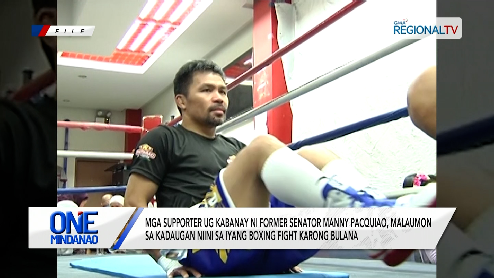 Supporters ni Former Senator Pacquiao, malaumon sa kadaugan niini sa boxing fight
