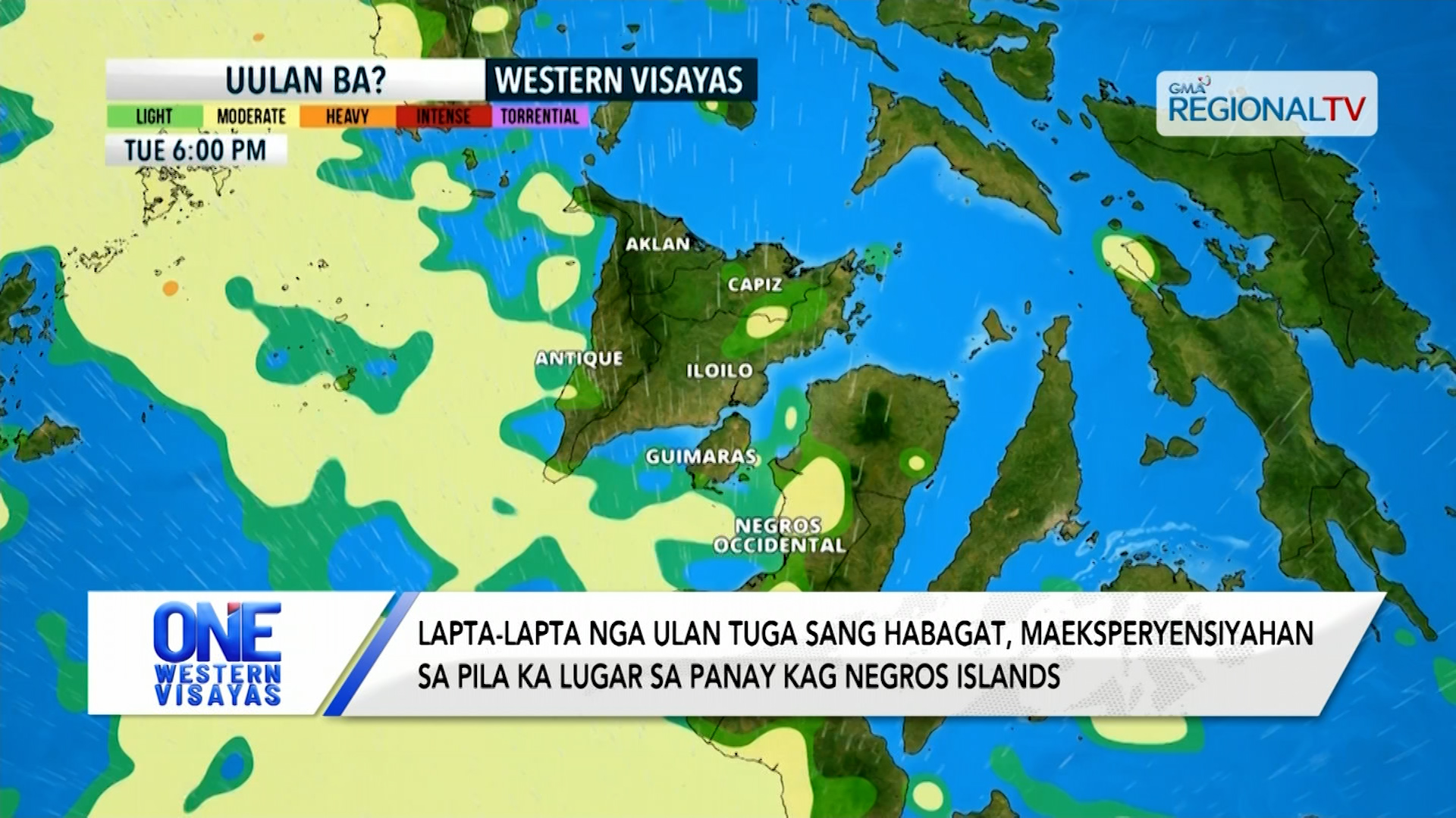 Lapta-lapta nga ulan tuga sang habagat, maeksperyensiyahan sa Panay kag Negros
