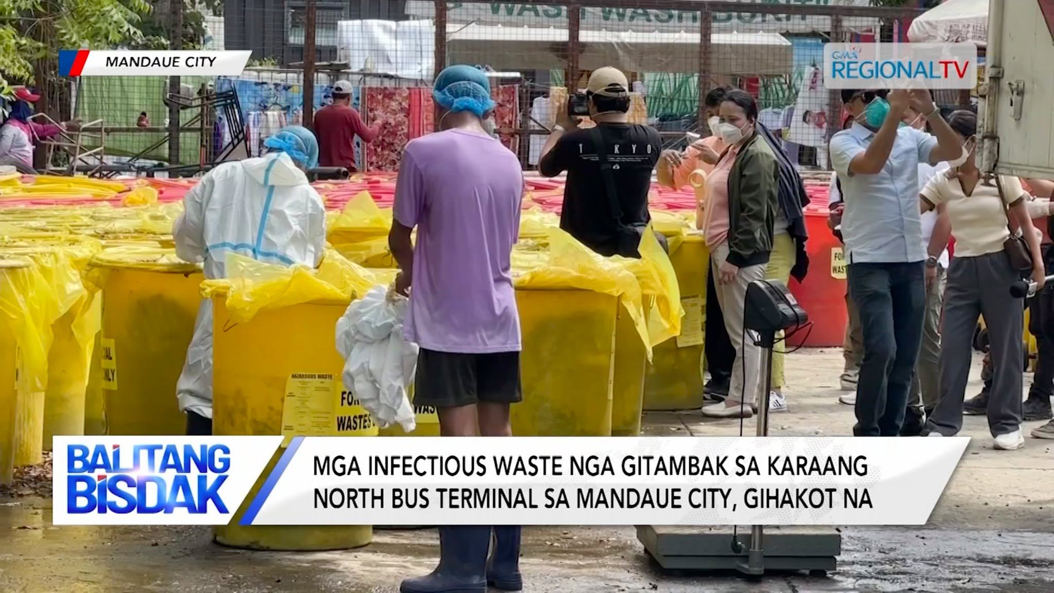 Mga infectious waste sa karaang North Bus Terminal sa Mandaue, gihakot na