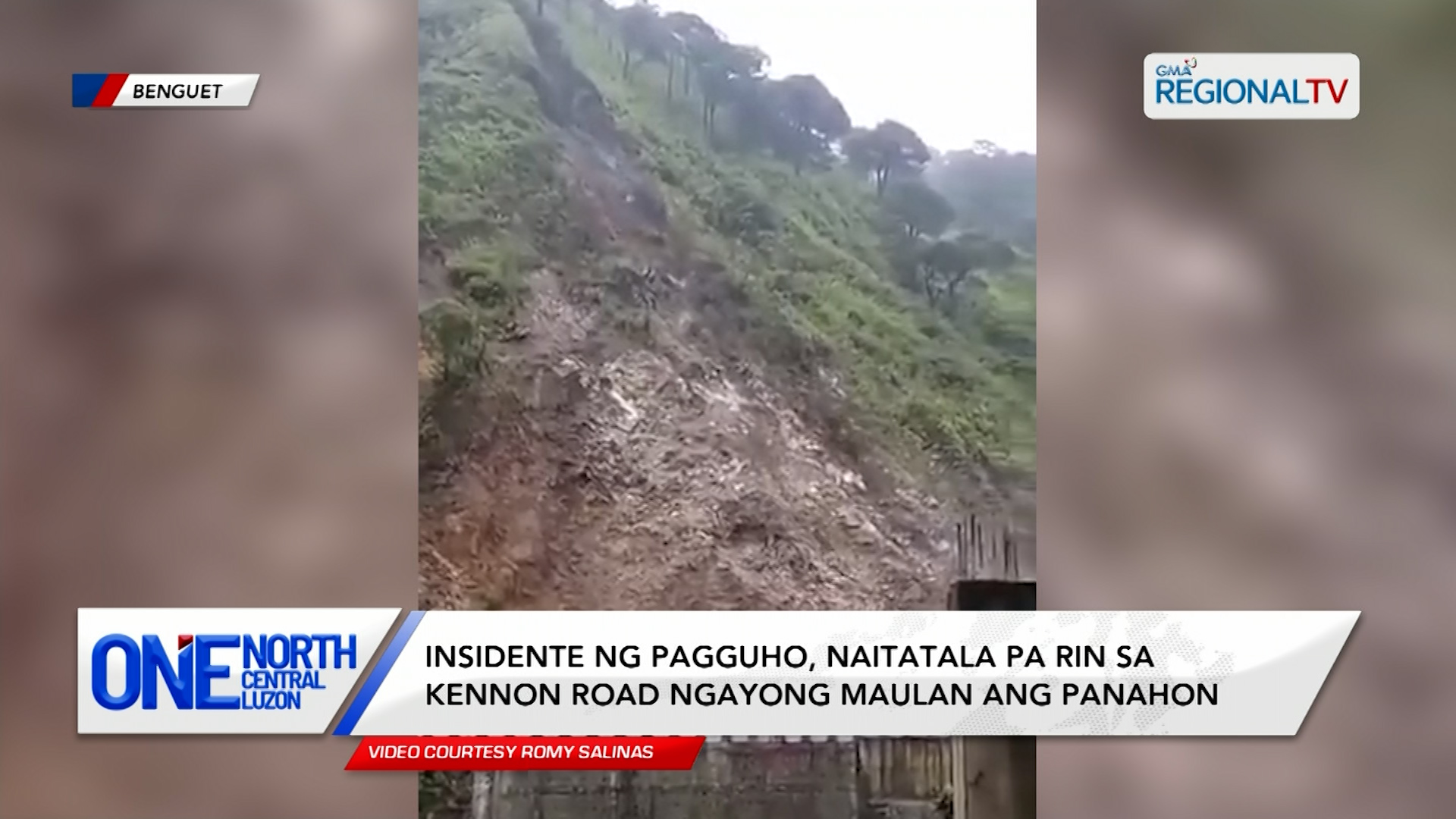 Insidente ng pagguho, naitatala pa rin sa Kennon Road