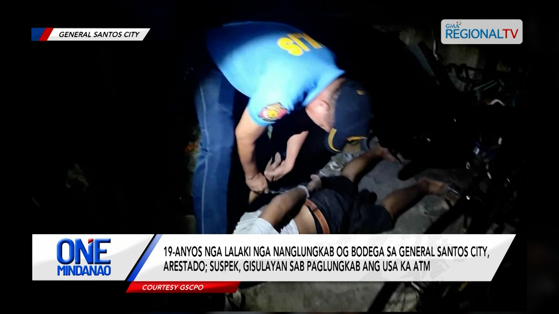 19-anyos nga lalaki nga nanglungkab og bodega sa General Santos City, arestado