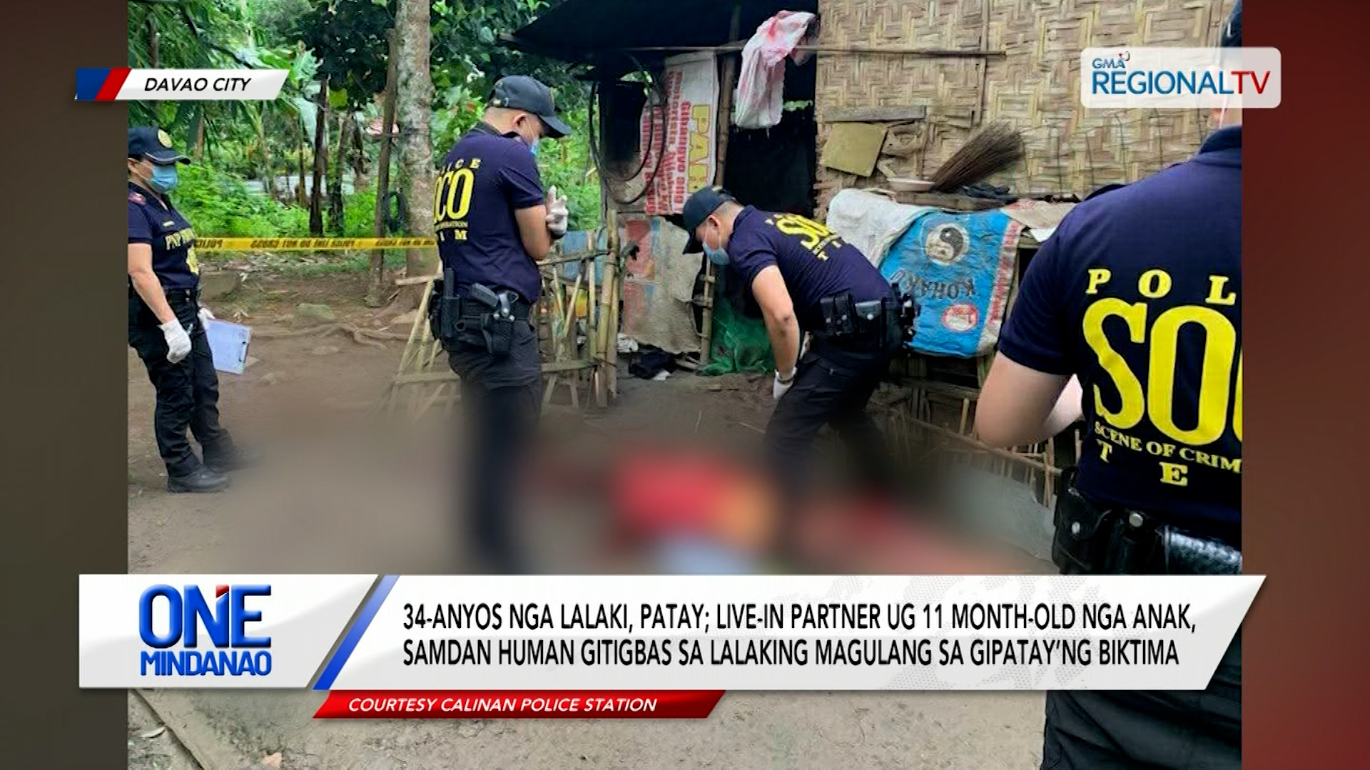 Bana, patay; live-in partner ug 11 month-old nga anak, samdan human gipanigbas | One Mindanao