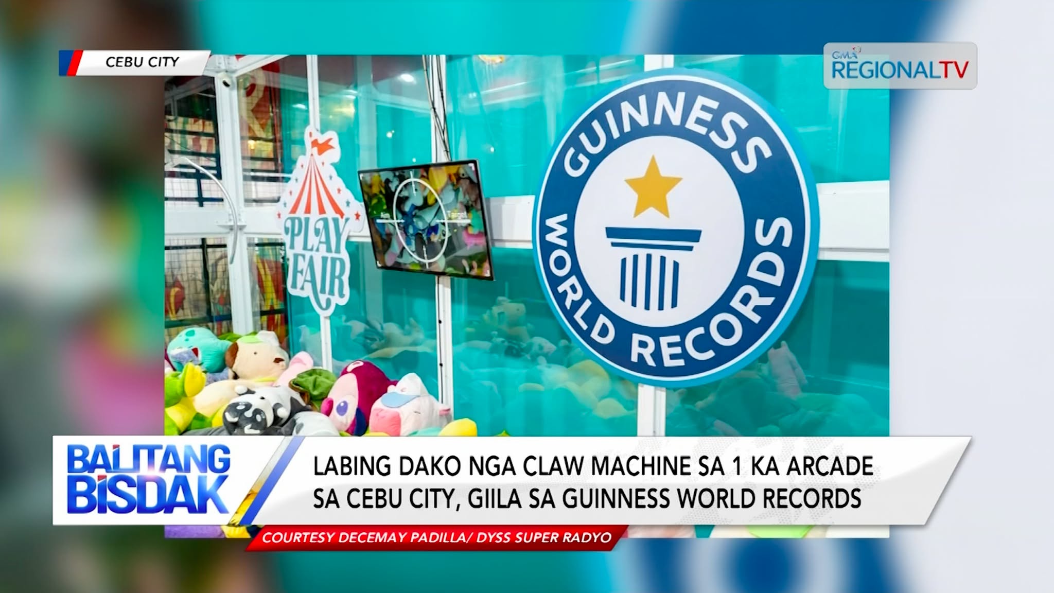 Labing dakong claw machine sa arcade sa Cebu City, giila sa Guinness World Records | Balitang Bisdak