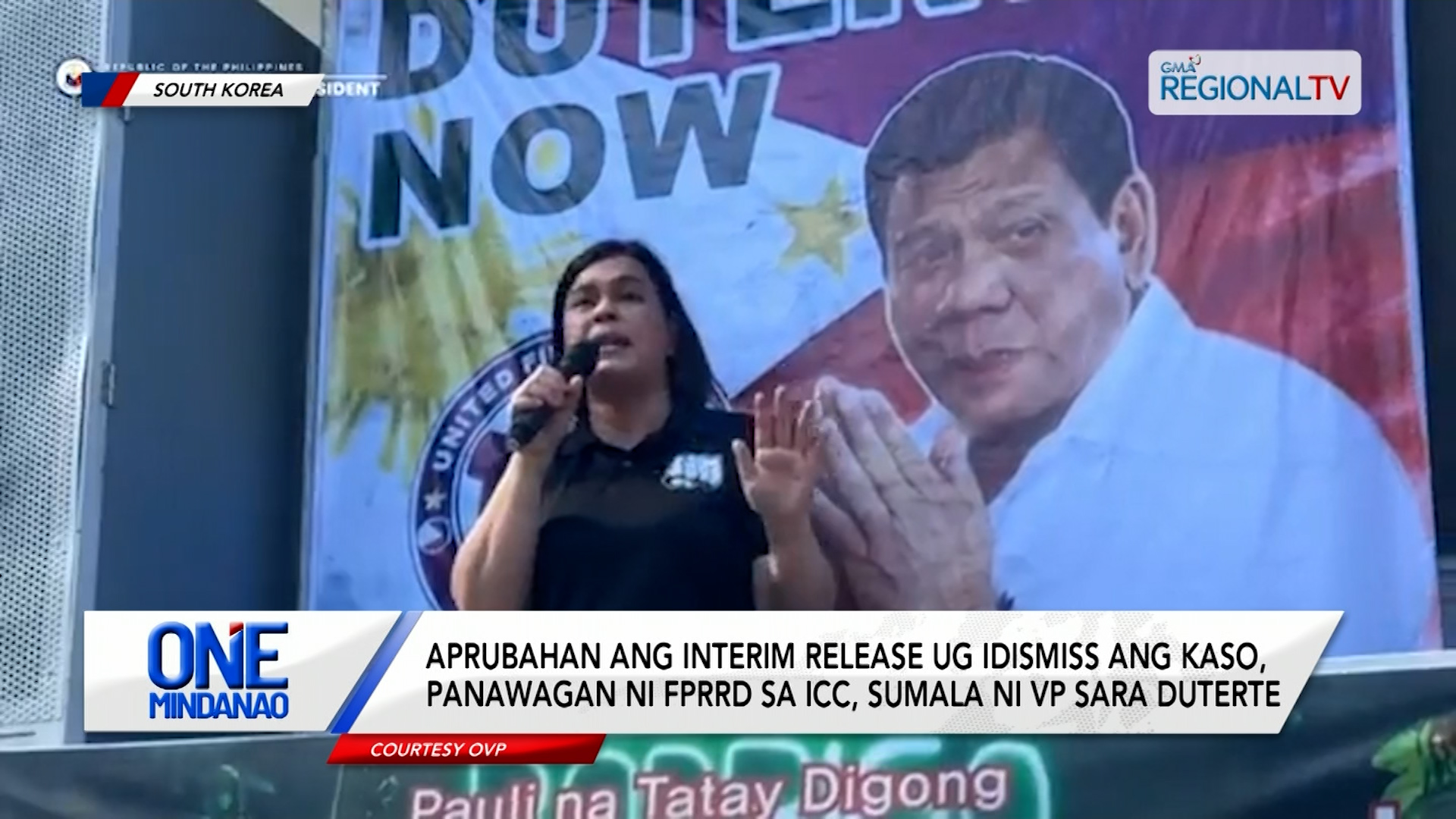 Aprubahan ang interim release ug i-dismiss ang kaso, apila ni FPRRD sa ICC | One Mindanao