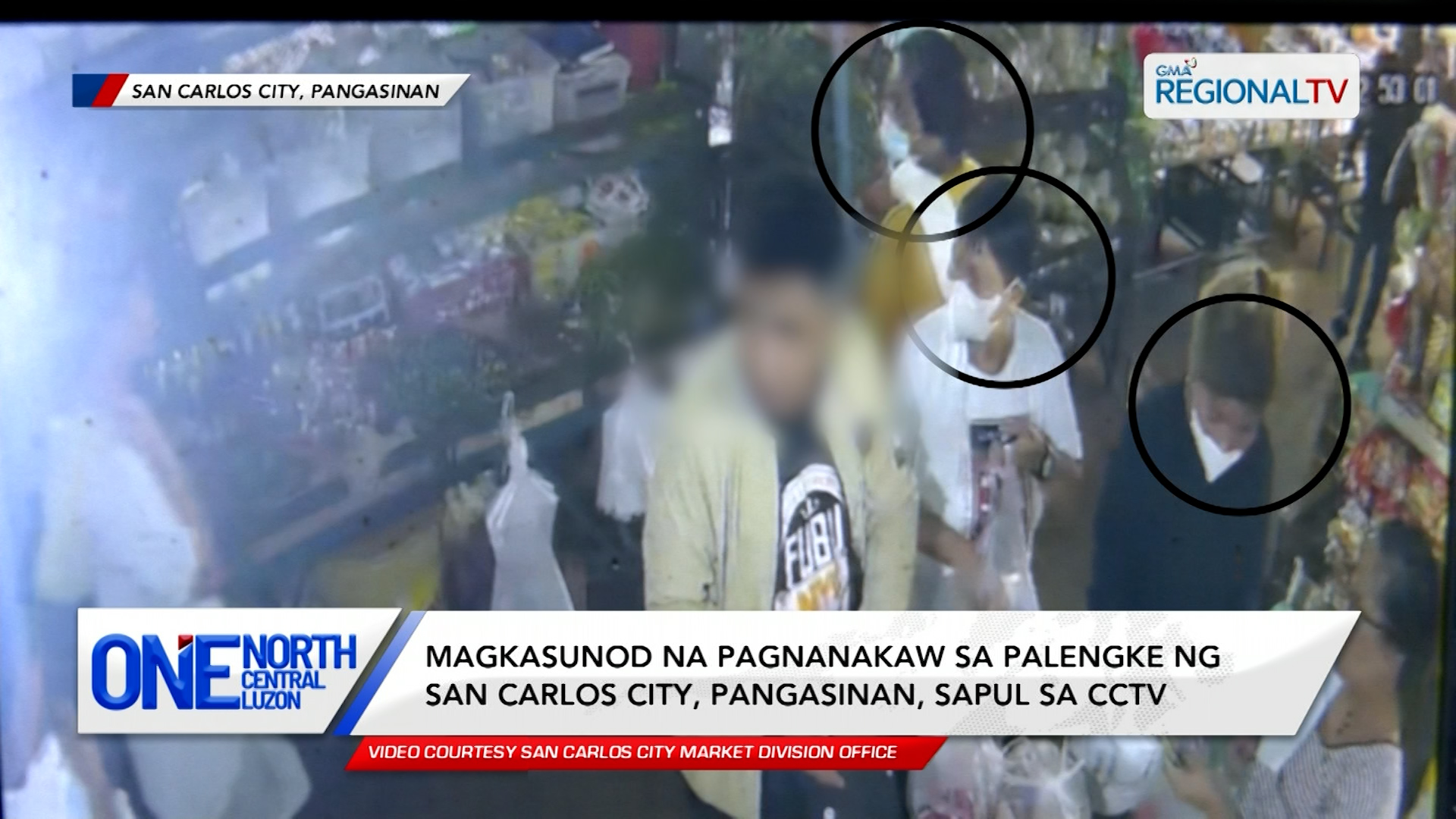 Magkasunod na pagnanakaw sa palengke ng San Carlos City, sapul sa CCTV | One North Central Luzon