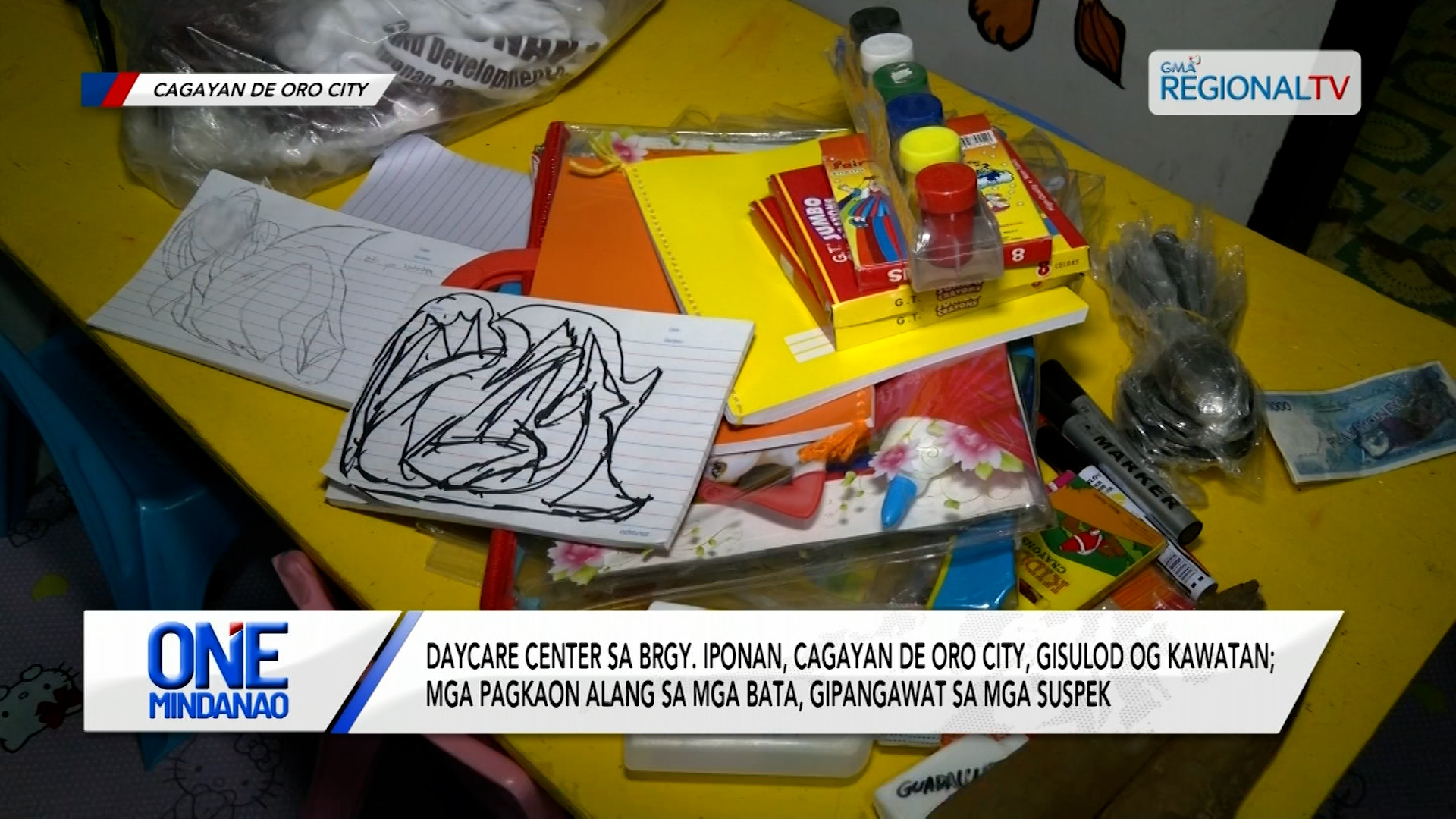 Daycare Center sa Cagayan de Oro City, gisulod og kawatan | One Mindanao