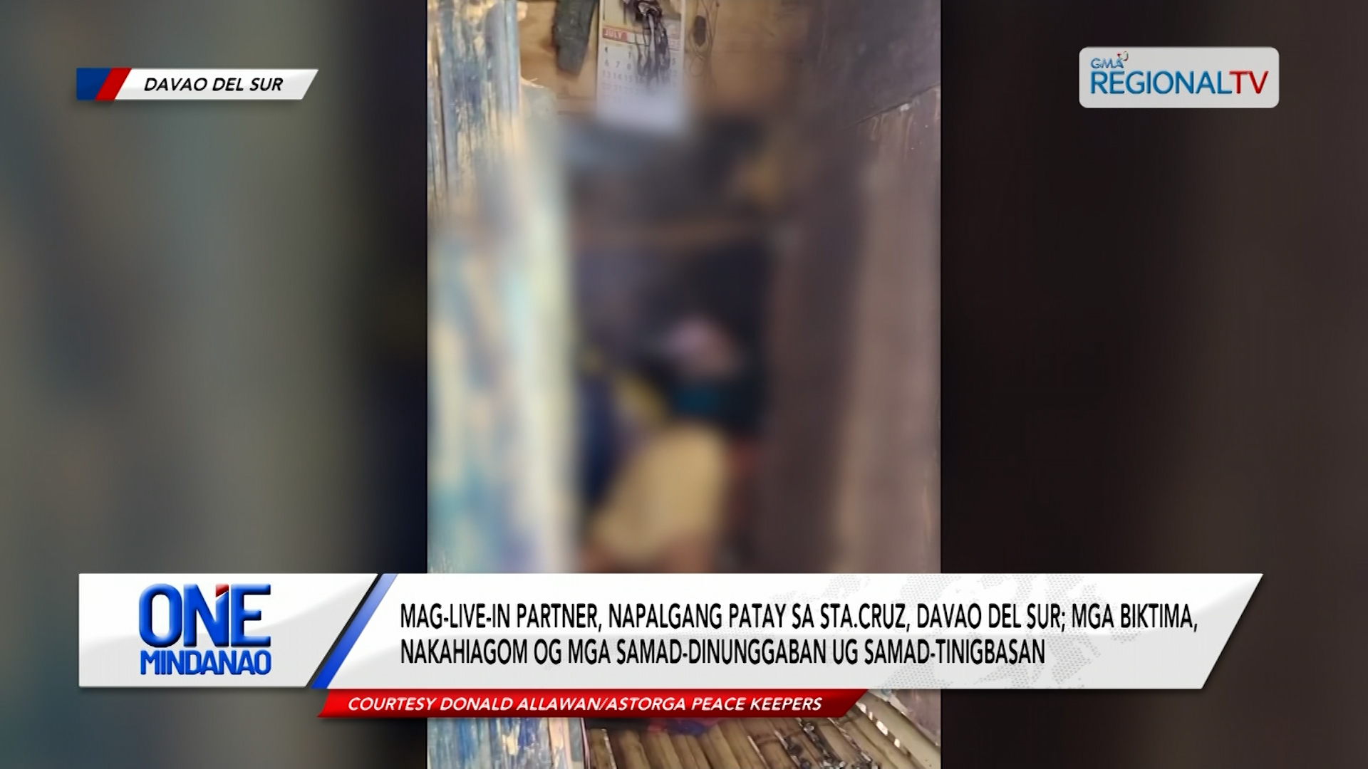 Mag-live-in partner, napalgang patay sa Sta. Cruz, Davao del Sur | One Mindanao