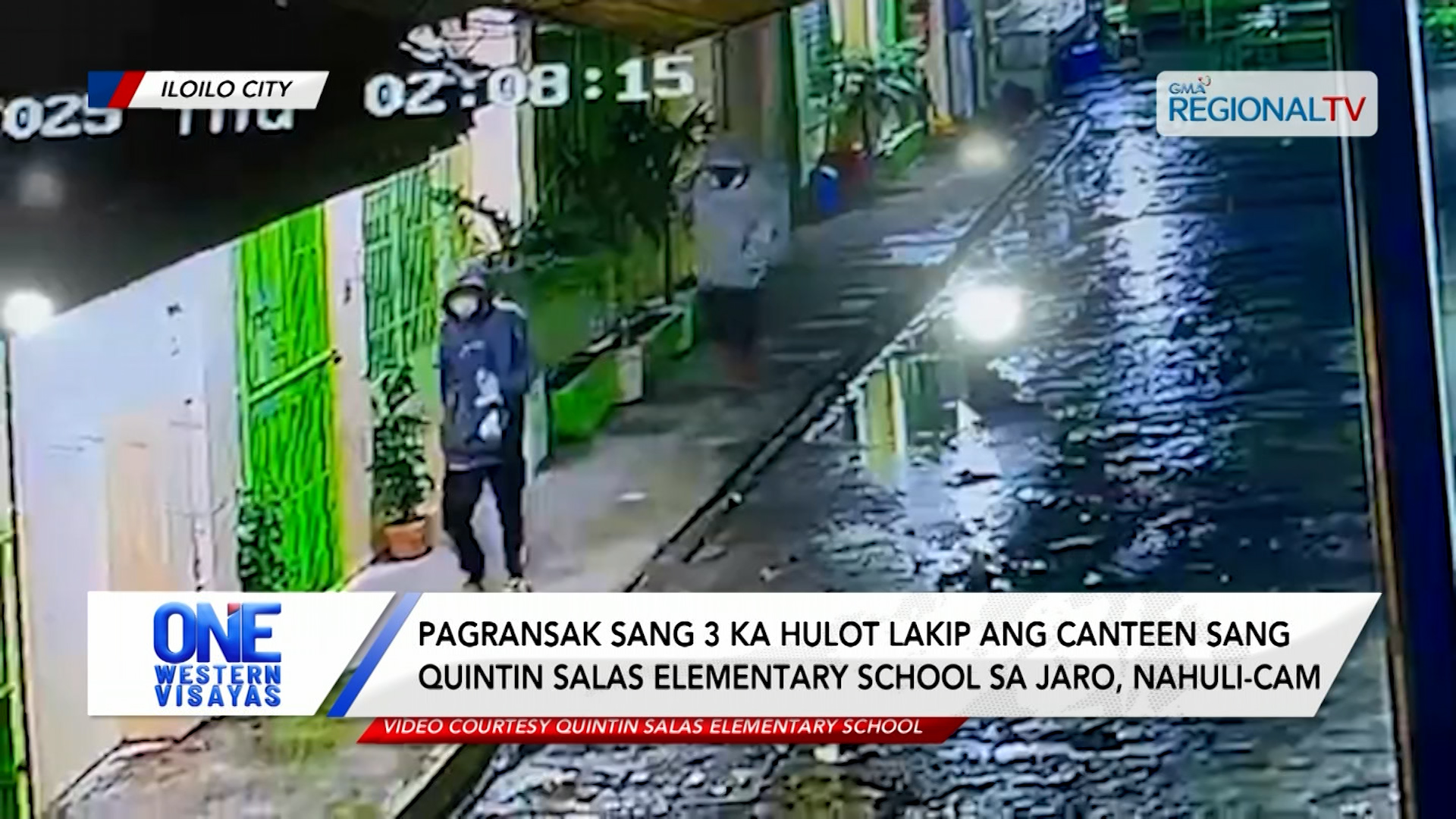 Pagransak sang 3 ka hulot Quintin Salas Elementary School sa Jaro, nahuli-cam | One Western Visayas