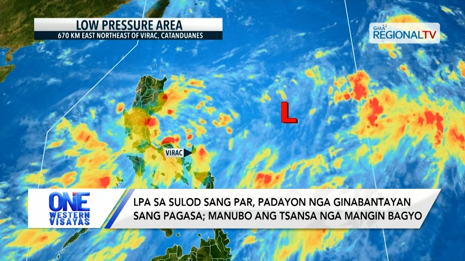 LPA sa sulod sang PAR, manubo ang tsansa nga mangin bagyo | One Western Visayas