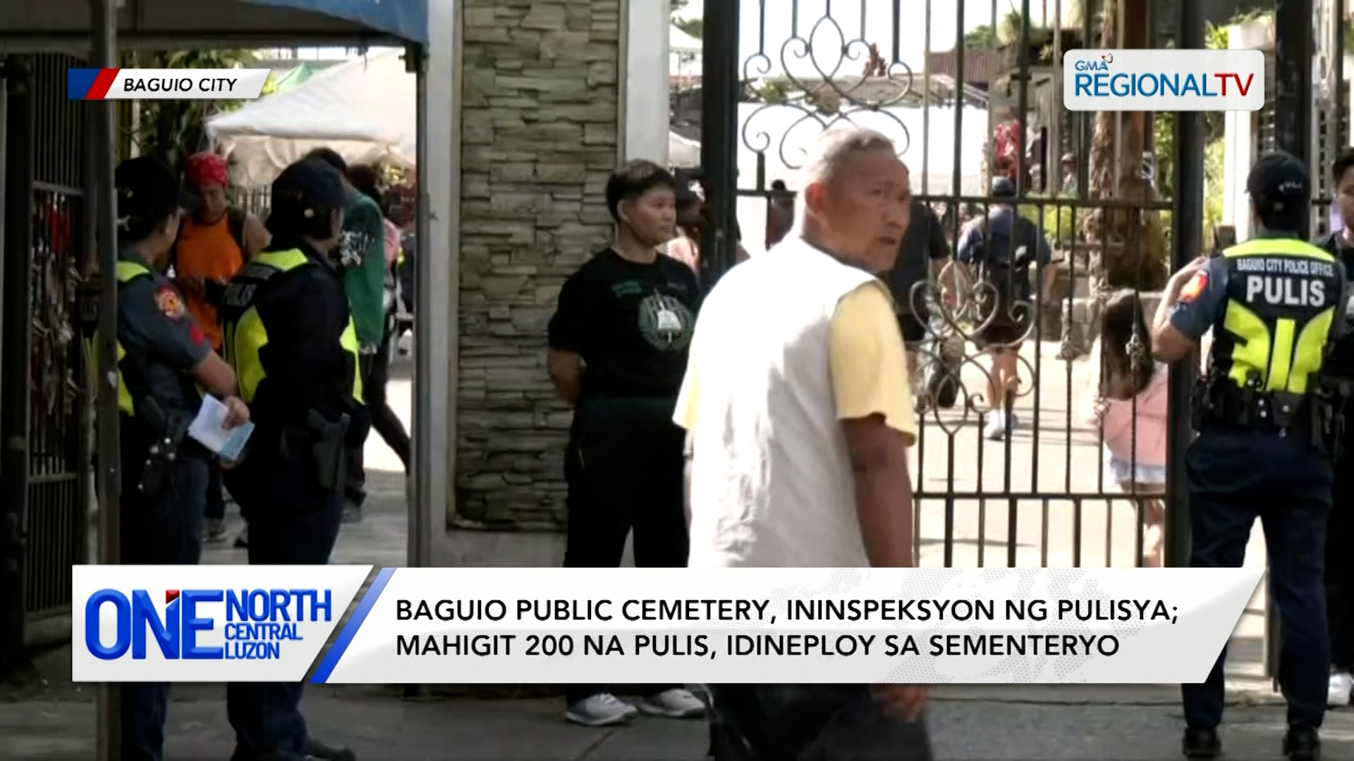 Baguio Public Cemetery, ininspeksyon ng pulisya | One North Central Luzon